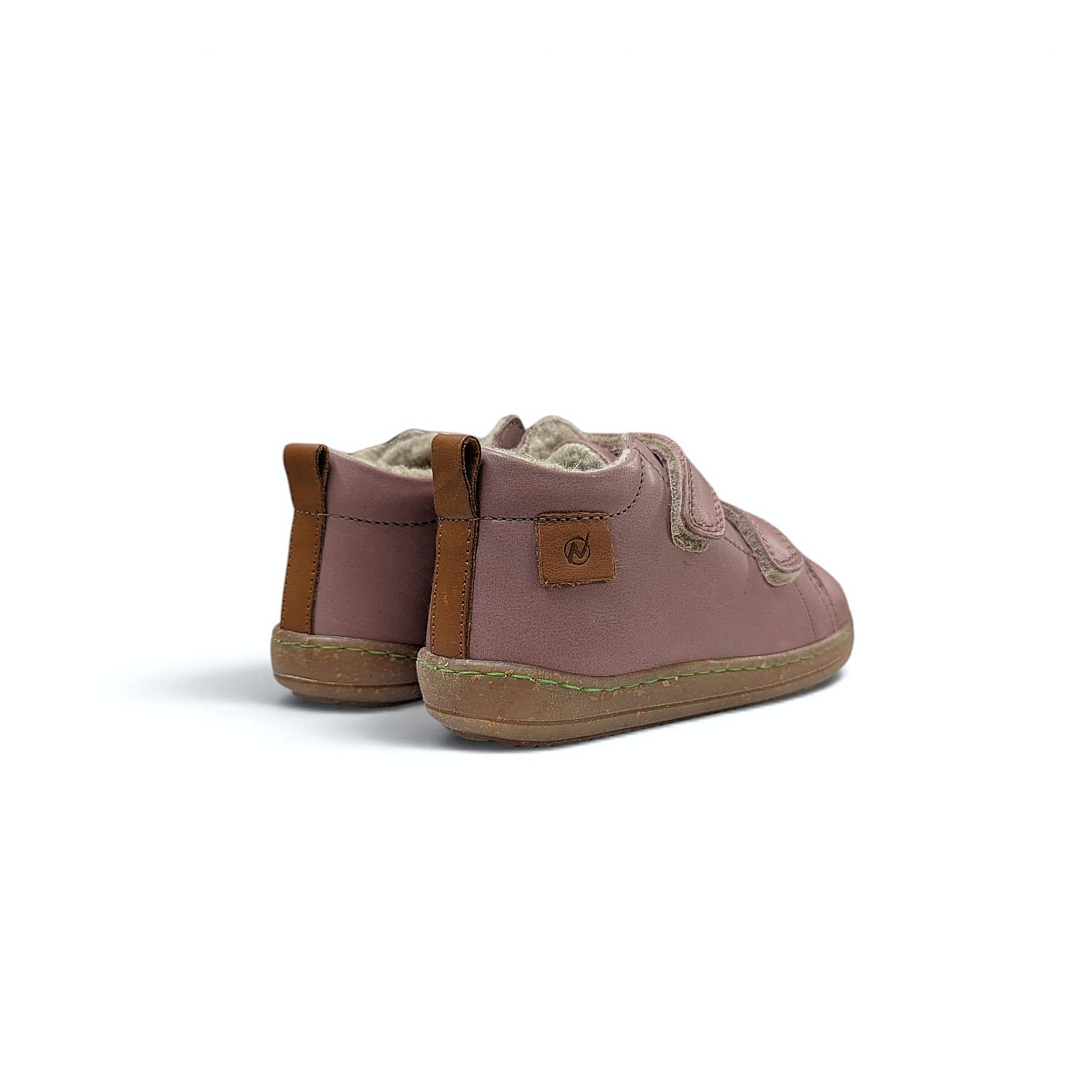 Naturino Vento VL Nappa Spaz Kinder Lauflernschuh Rosa Antico-Cognac