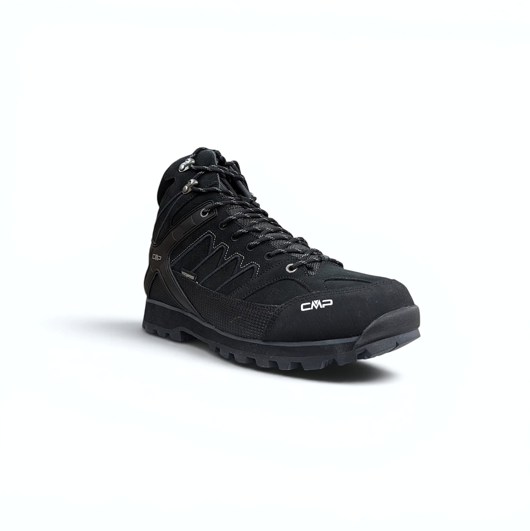 Black CMP Moon Mid WP Herren Trekkingschuhe