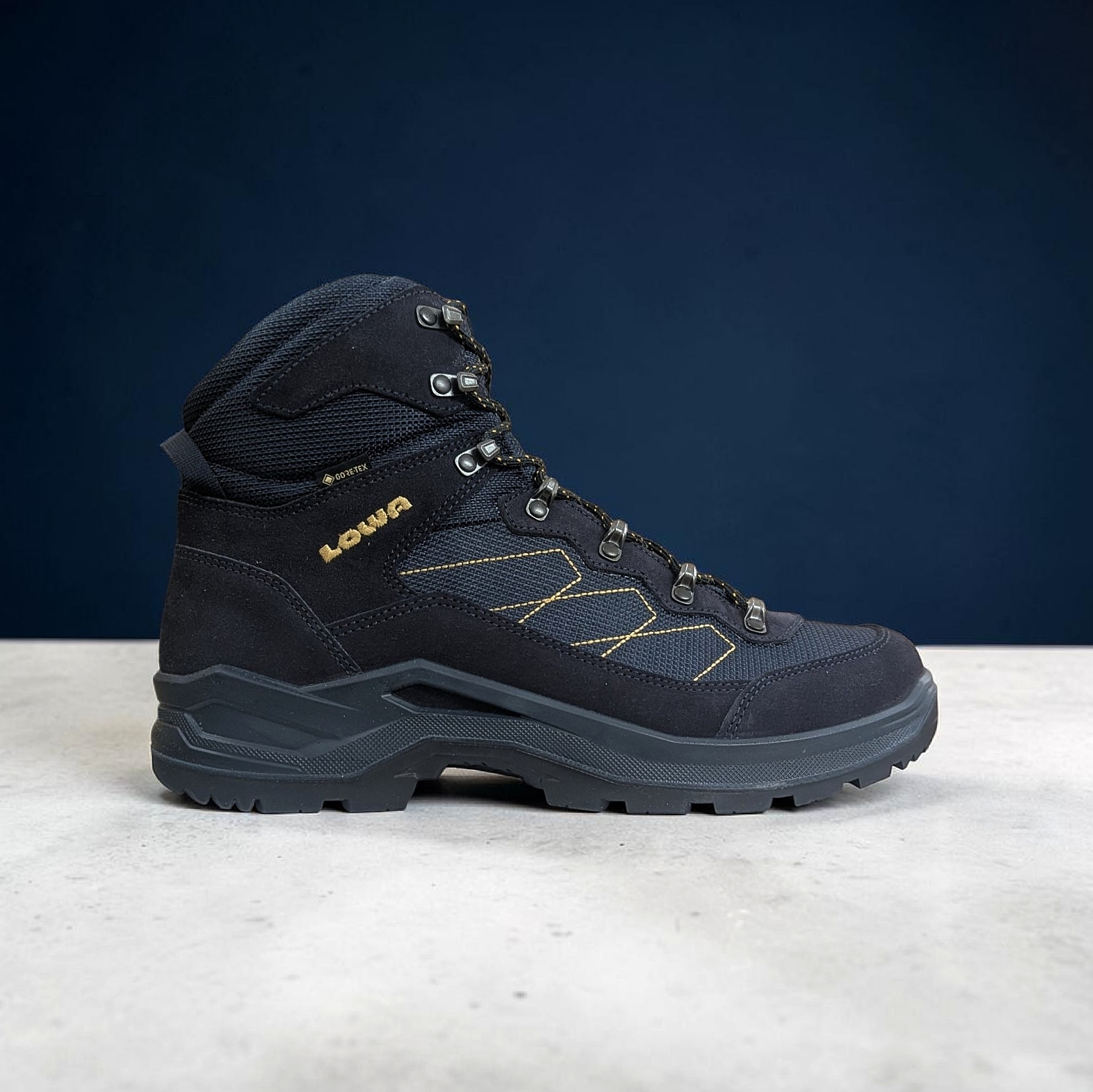 Navy Lowa Taurus Pro GTX Mid Herren Wanderschuhe