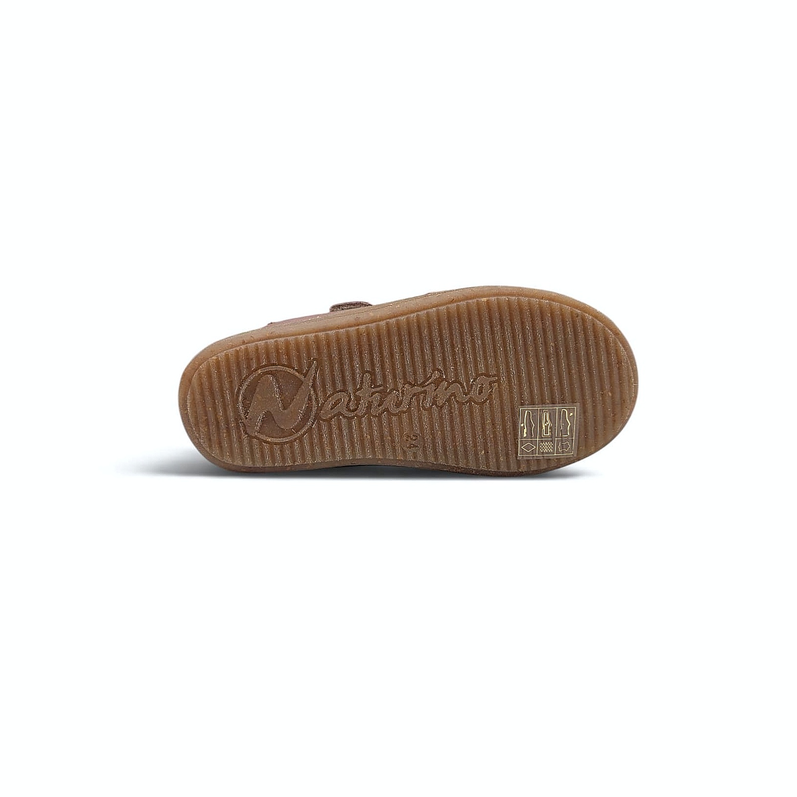 Naturino Vento VL Nappa Spaz Kinder Lauflernschuh Rosa Antico-Cognac