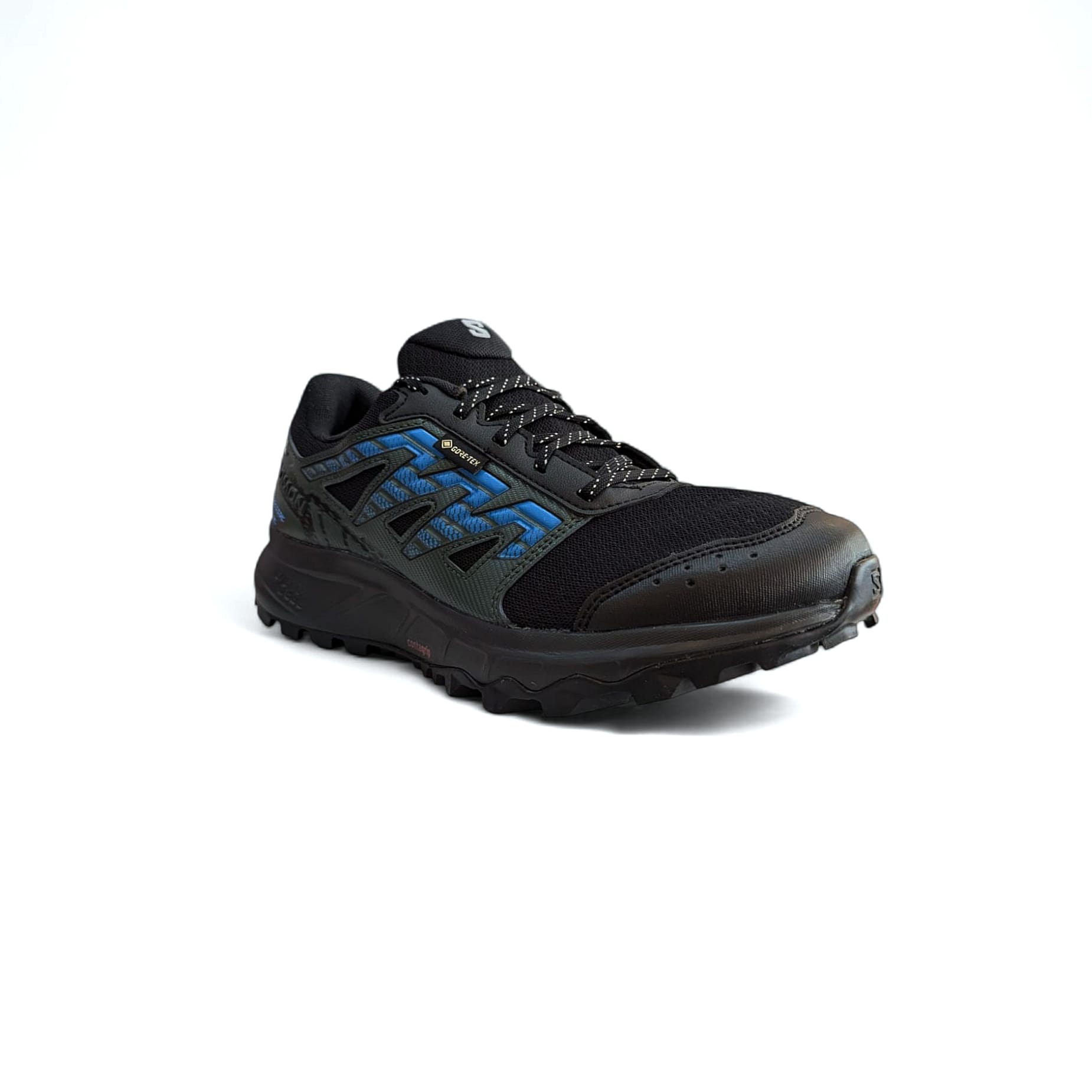 Salomon Wander Gtx Herren Wanderschuhe Black . Darkest Spruce. Ibiza Blue