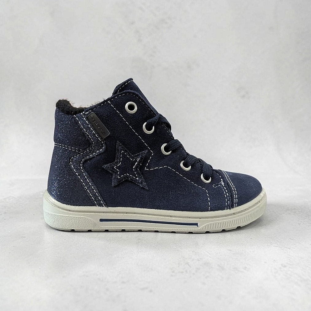 Ricosta Mel Kinder Winterboots mit Schnürung und Reißverschluss - Nautic