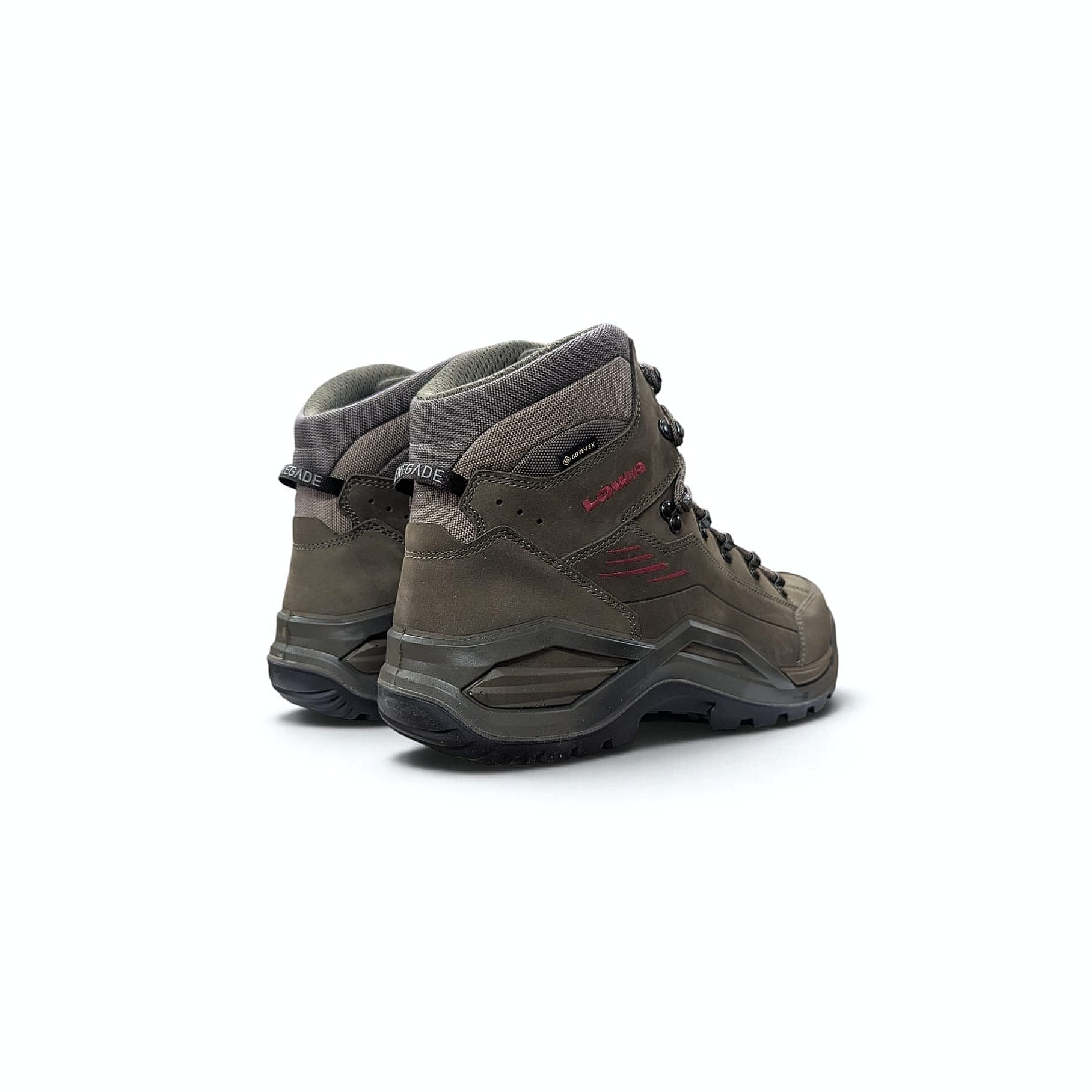 LOWA Renegade EVO GTX Mid Herren Wanderschuh Stein-Rothholz