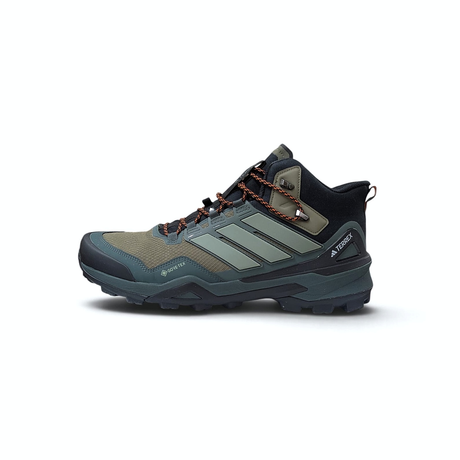Adidas Terrex Skychaser Mid GTX Herren Wanderschuh -Olive Strata-Silver Green-CBlack