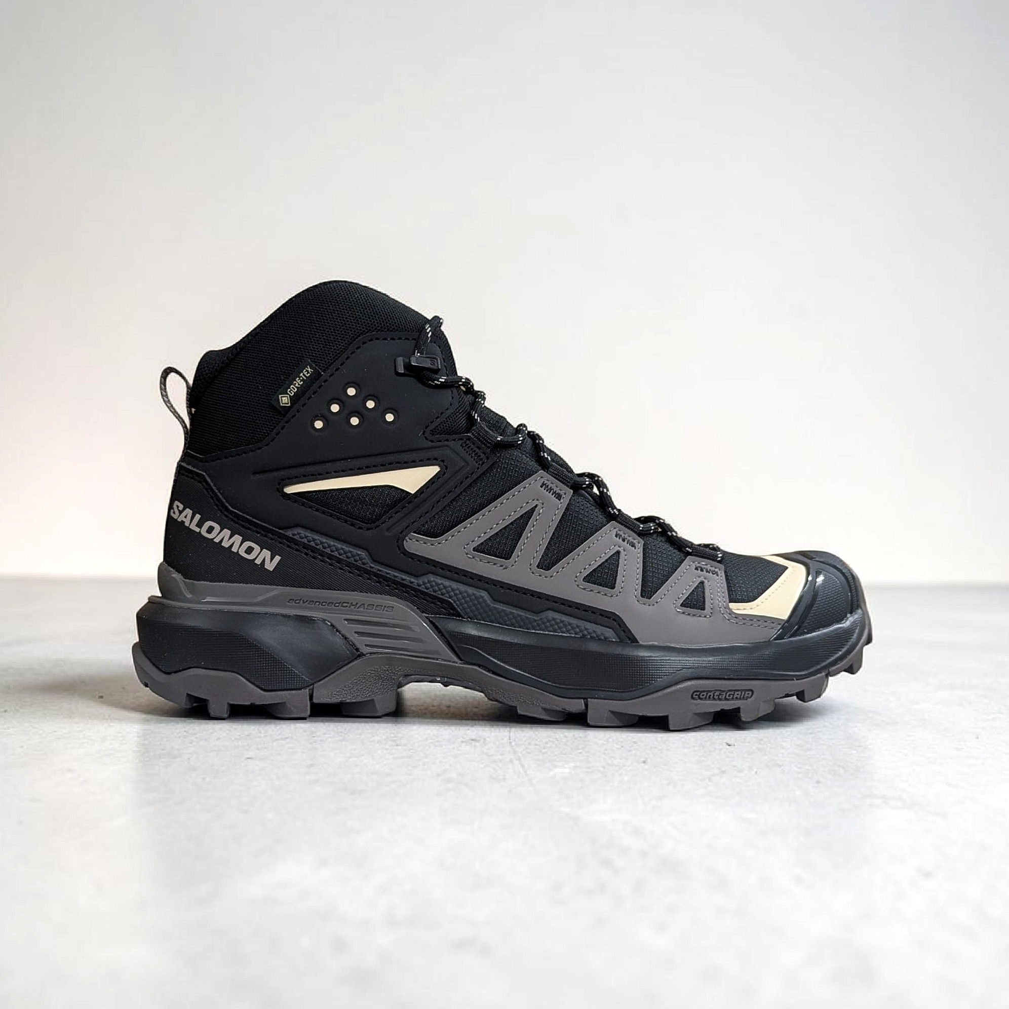 Black Salomon X Ultra 360 Mid Gtx Damen Wanderschuhe