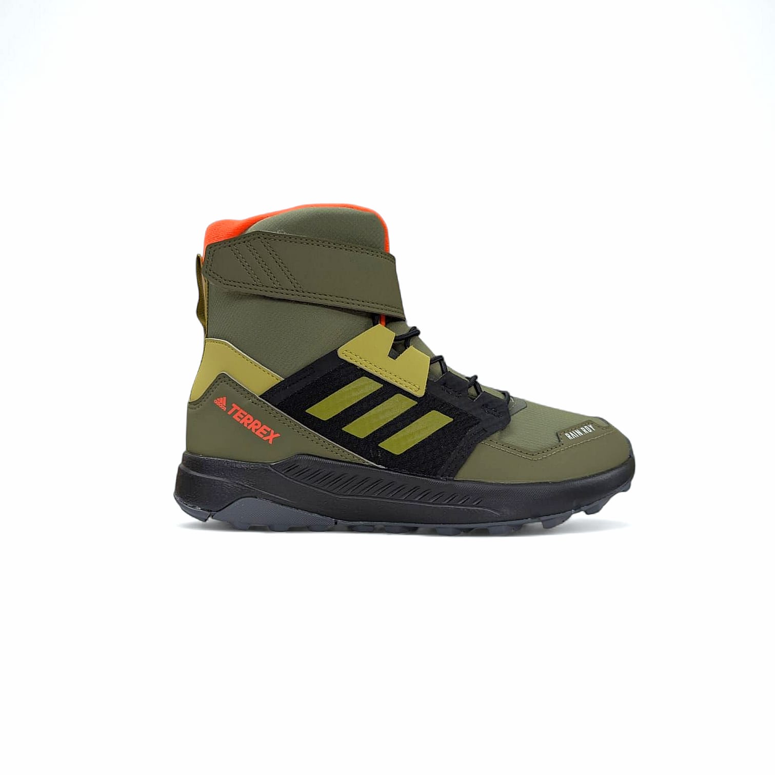 Adidas TERREX Trailmaker High C.R Kinder Wanderschuh -Focus Olive-Pulse Olive-Orange
