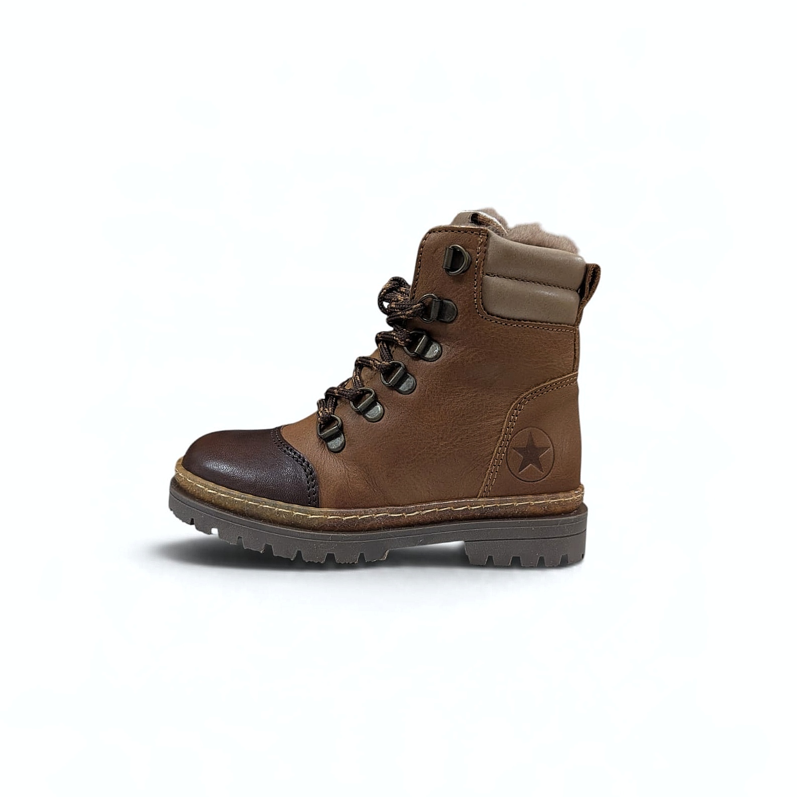 Bisgaard Gert Kinder Schnürstiefel – Brandy