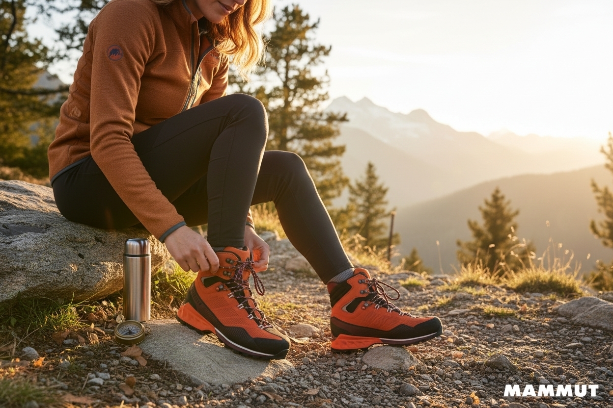 Rot mammut wanderschuhe