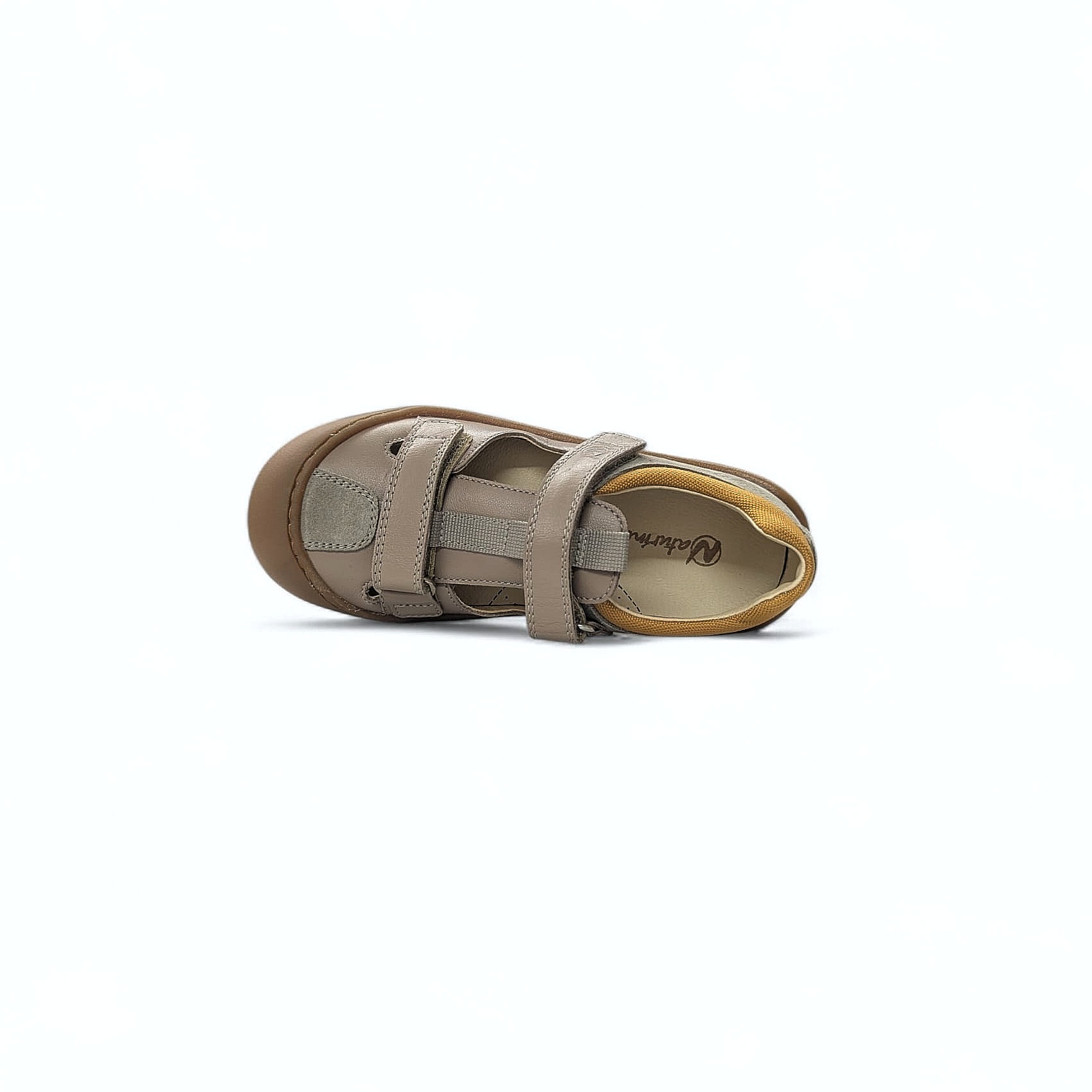 Beige Naturino Wauro Kinder Halbsandalen