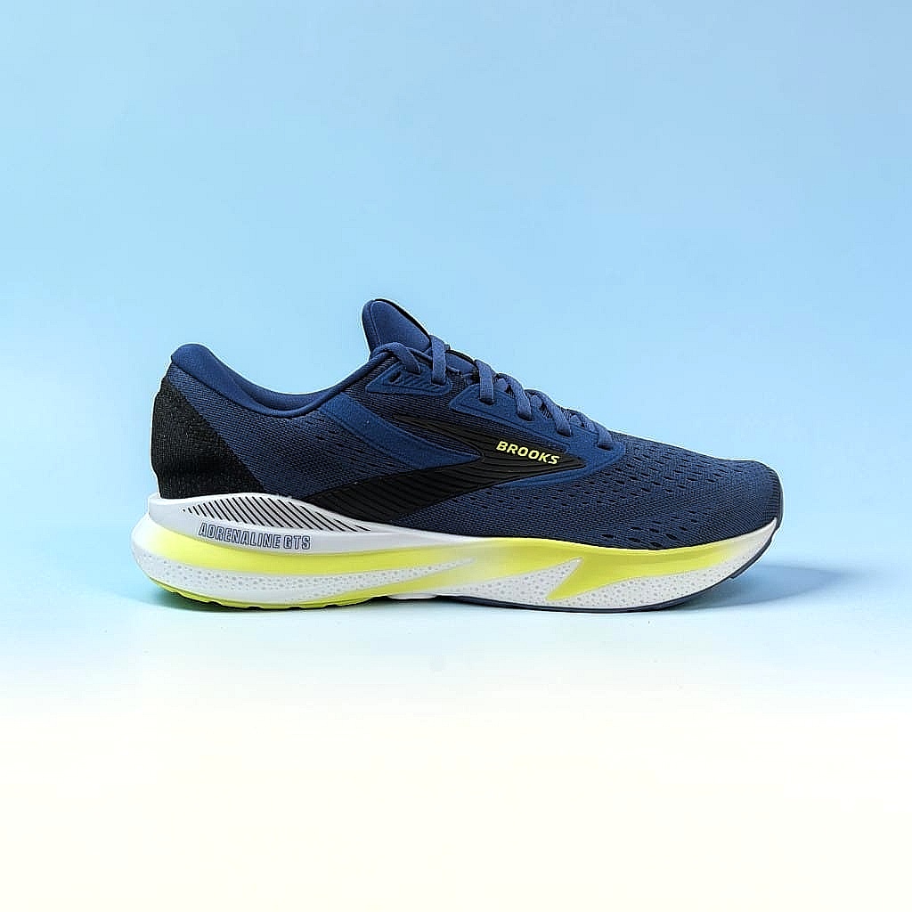 Brooks Adrenaline GTS 24 Herren Laufschuh - Navy Peony-Black-Acid Lime