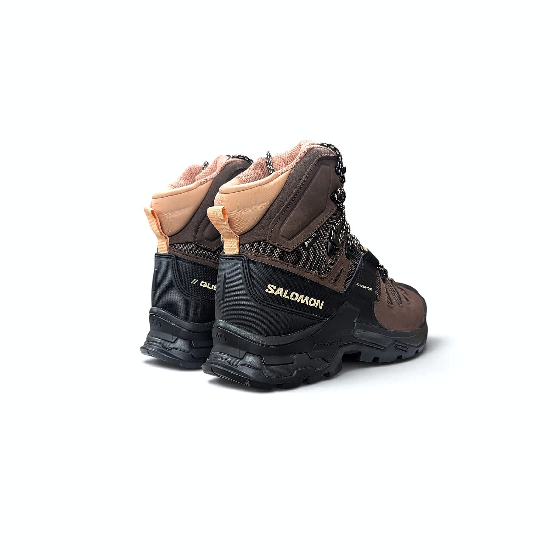 Salomon Quest 4 GORE-TEX Damen Wanderschuh – Braun-Peach