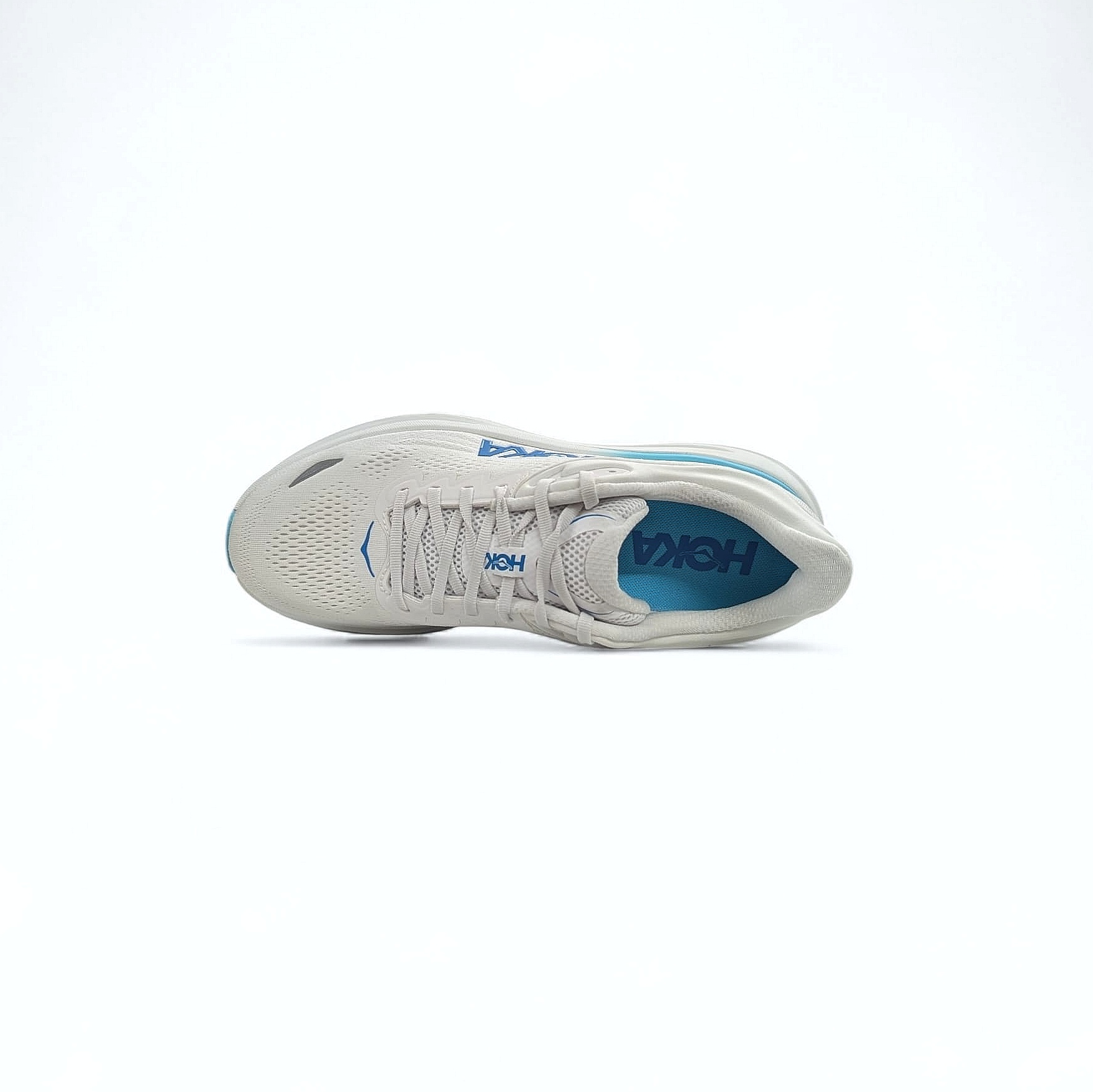 White Hoka M Bondi 9 Herren Laufschuhe