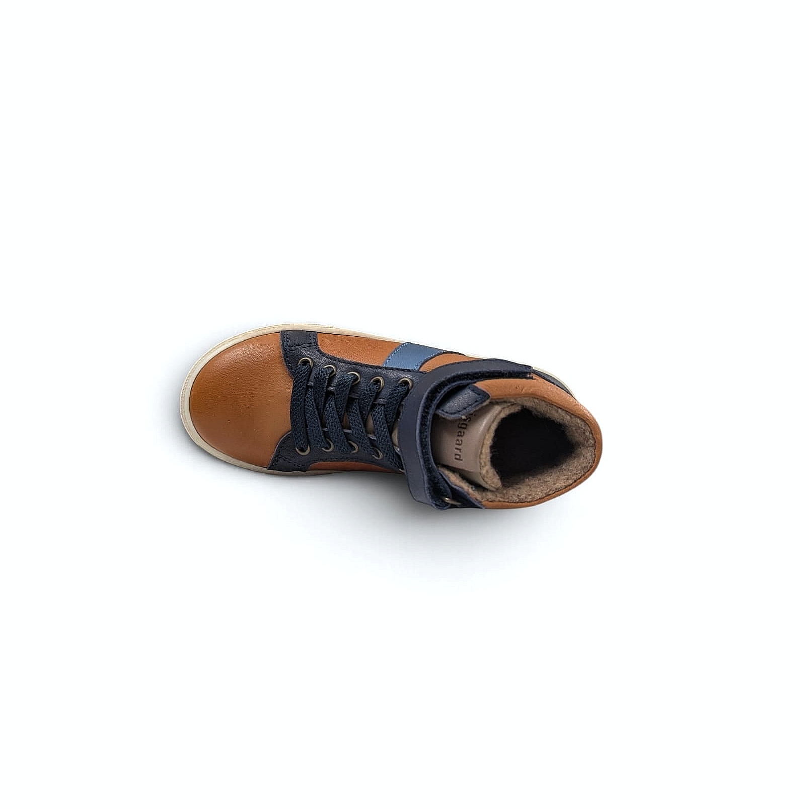 Bisgaard Hari Kinder Winter Sneaker aus Leder – Cognac
