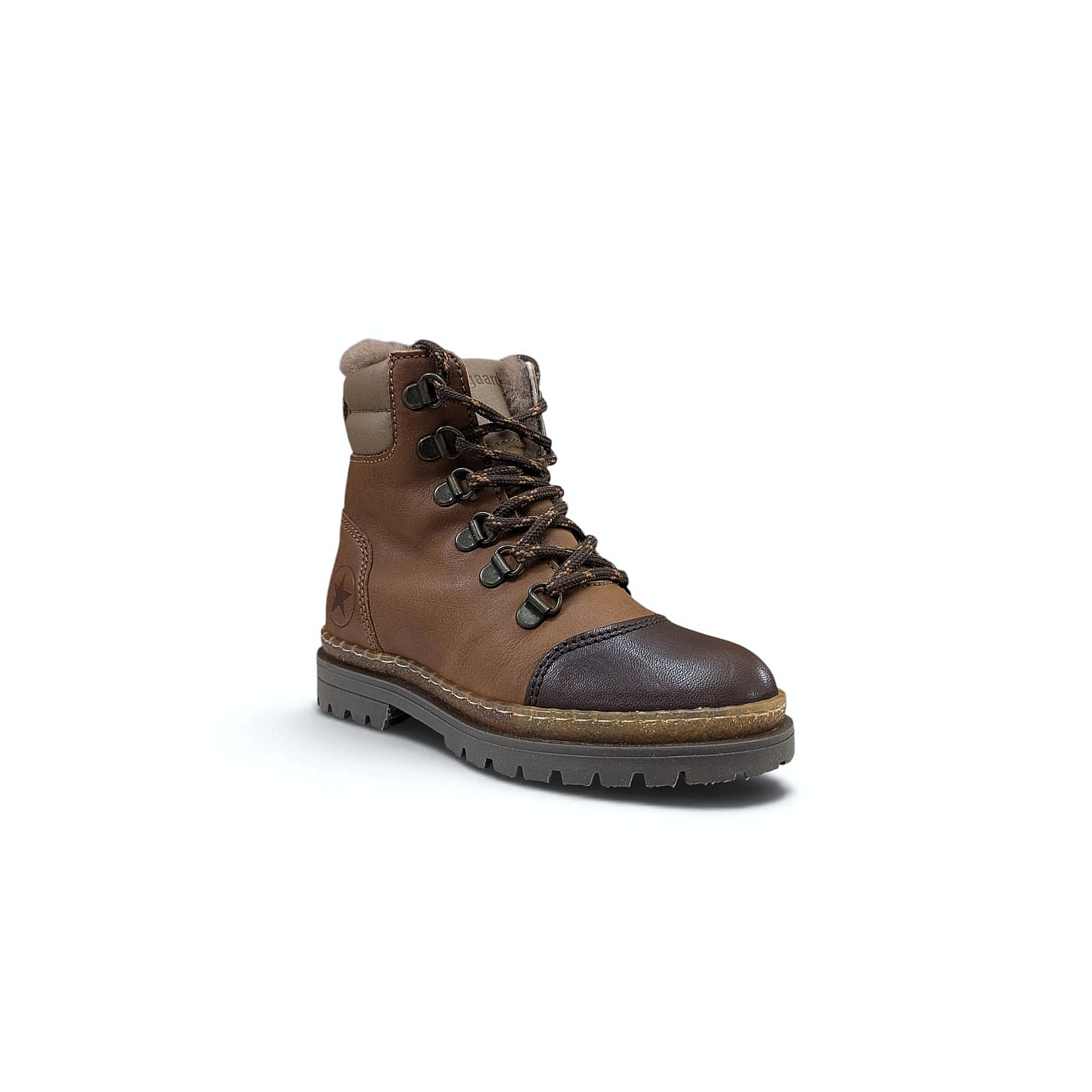 Bisgaard Gert Kinder Schnürstiefel – Brandy