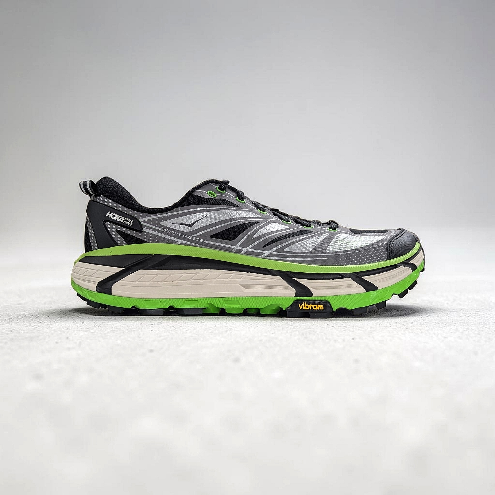 Green Hoka U Mafate Speed 2 Unisex Trailrunningschuhe