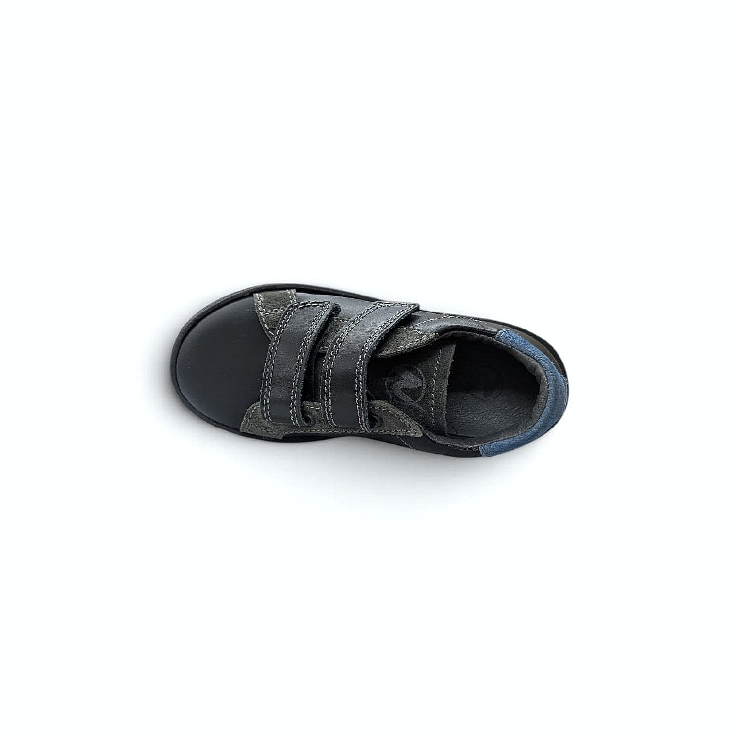 NATURINO Isaac VL Klett-Sneaker – Nero-Antracite-Azzurro