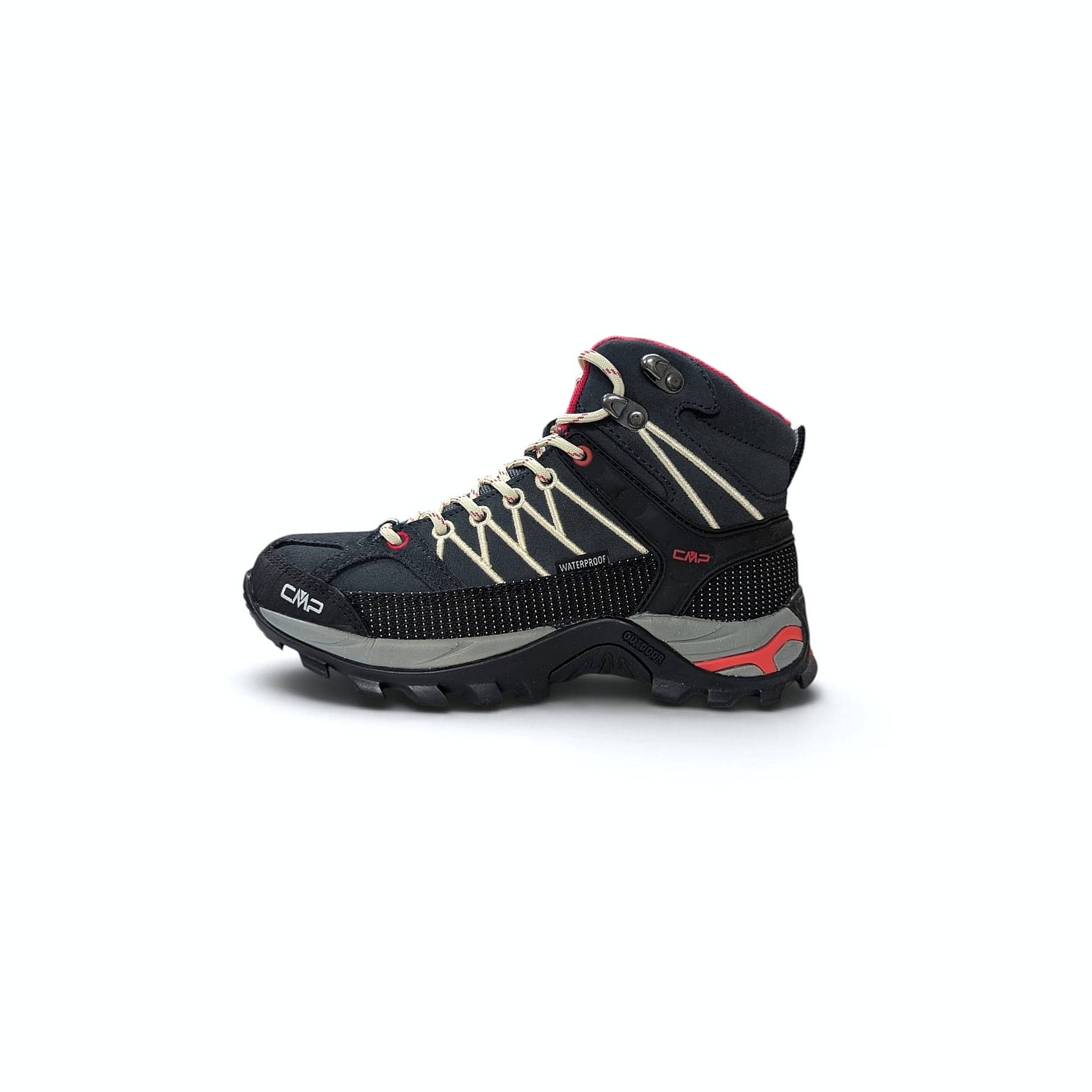 CMP Rigel Mid WMN Trekking Shoe WP – Damen Trekkingschuhe Antracite-Off White