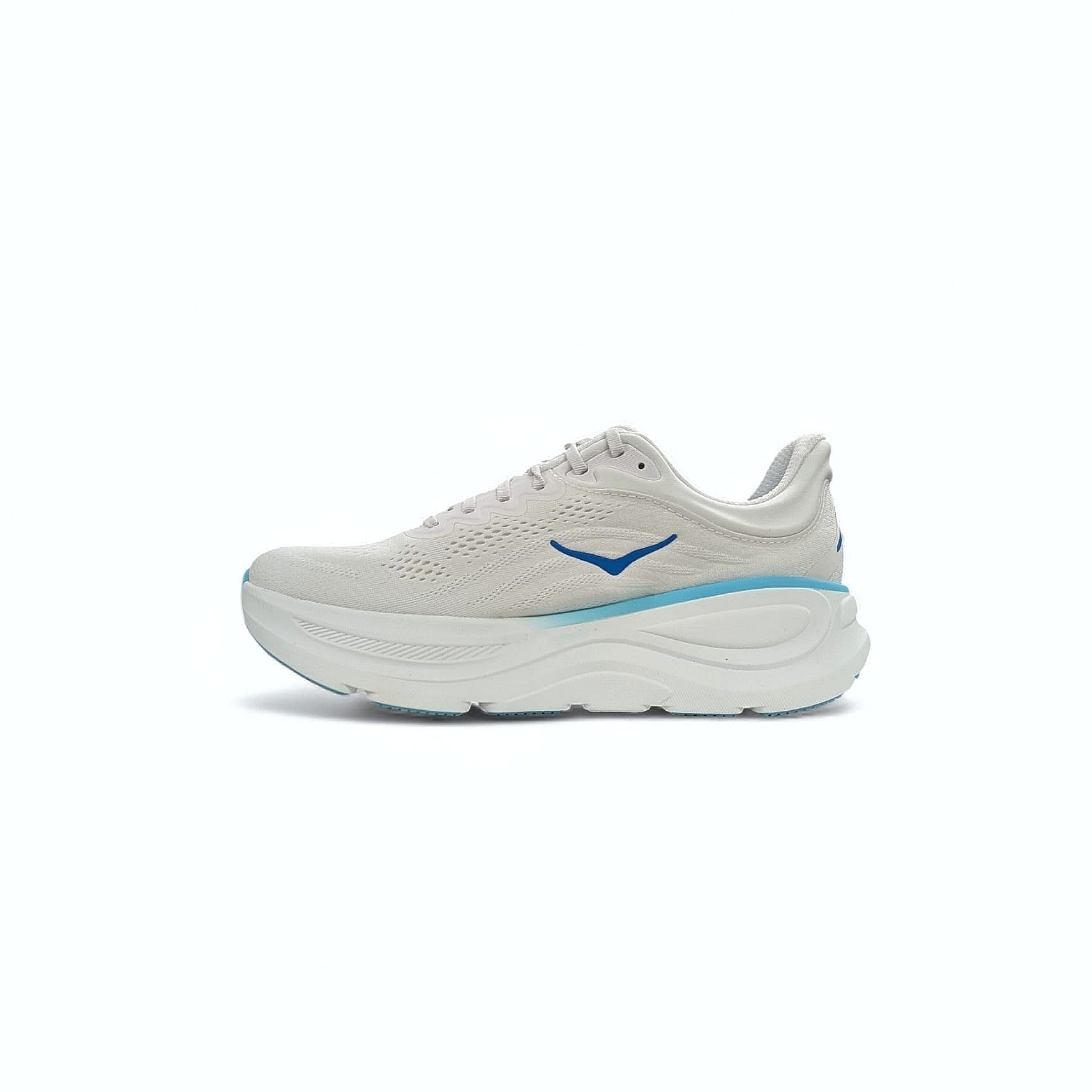 White Hoka M Bondi 9 Herren Laufschuhe