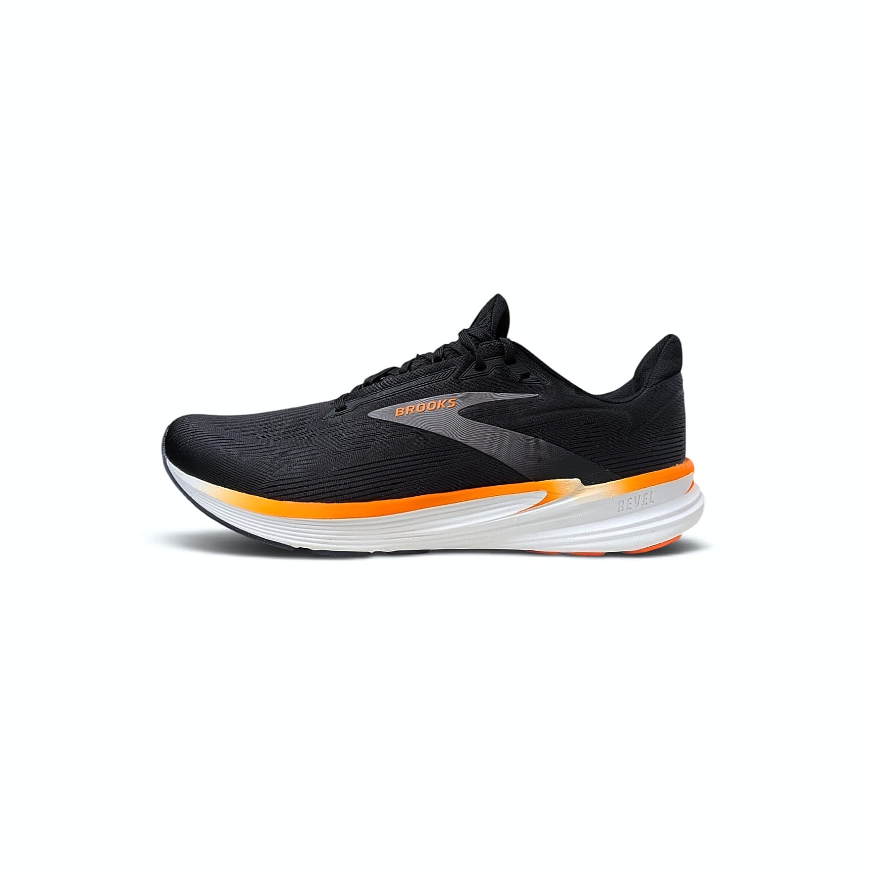 Brooks Revel 8 Herren Laufschuh - Black-Excalibur-Orange