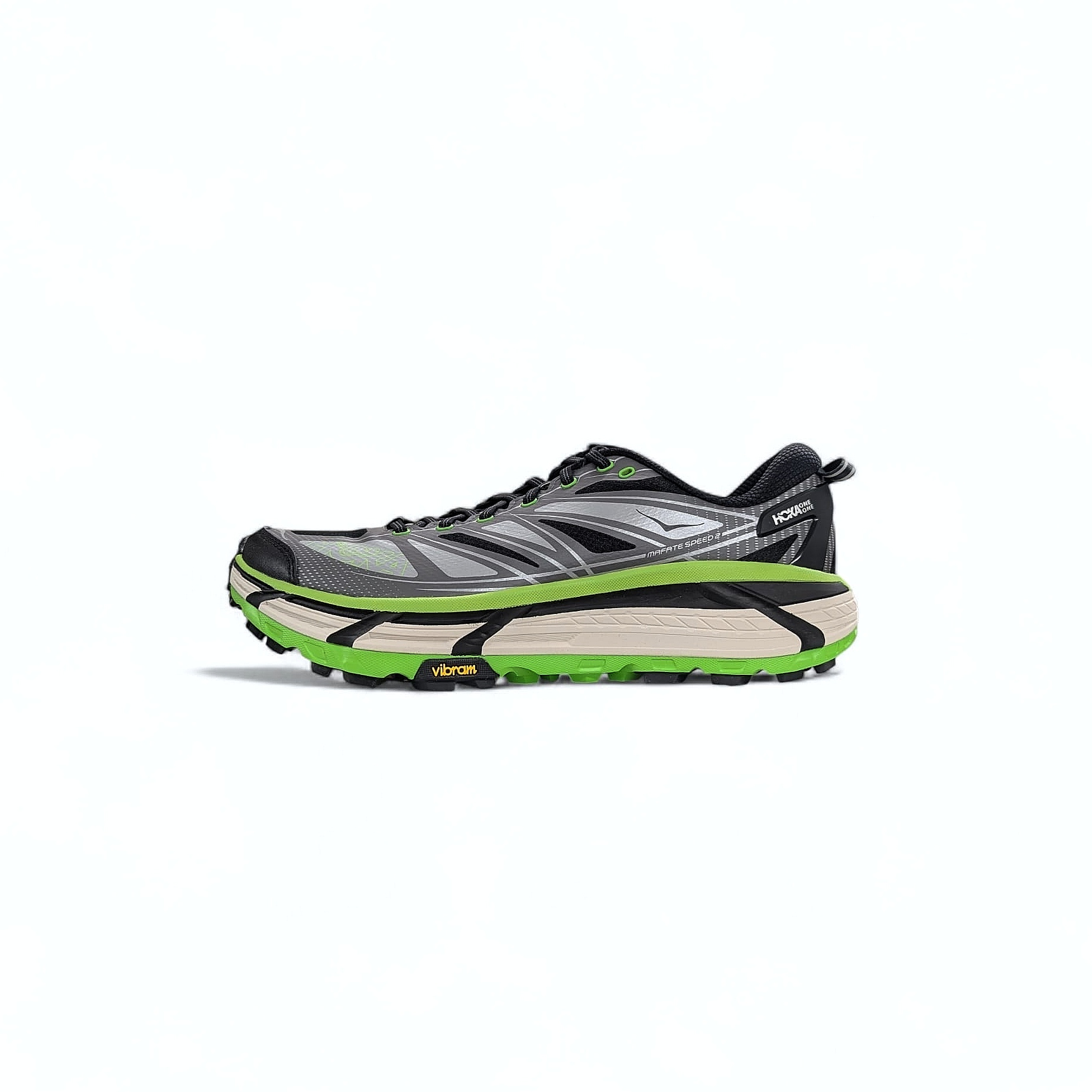 Green Hoka U Mafate Speed 2 Unisex Trailrunningschuhe