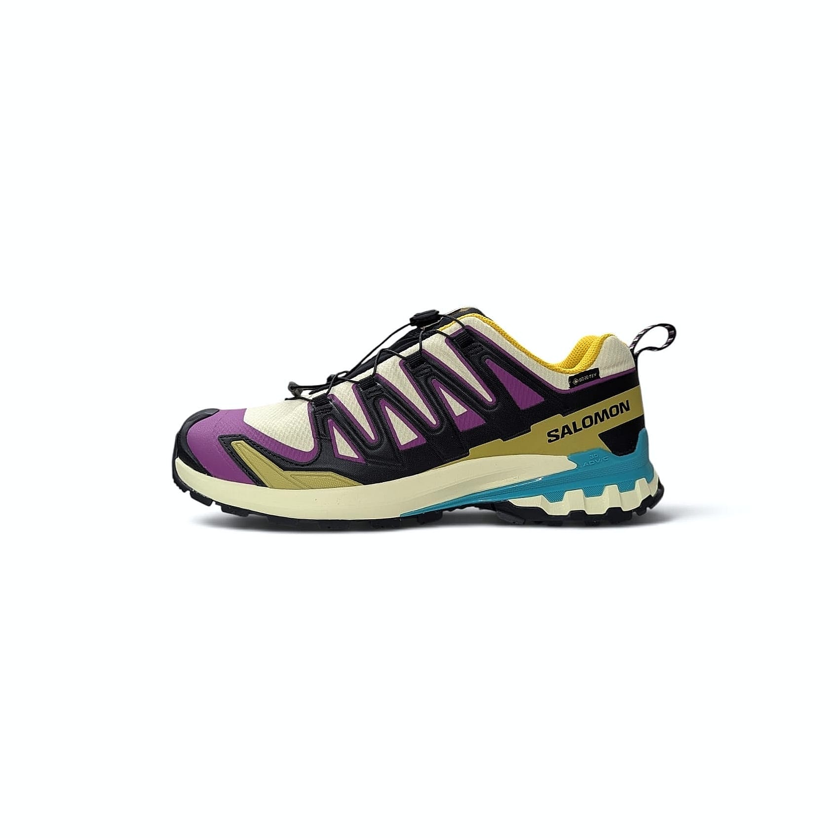 Salomon XA PRO 3D V9 GTX Herren Trailrunning-Schuh Transparent Yellow-Black-Waterfall