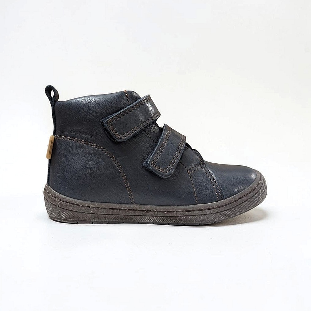 Bisgaard Dee Tex Kinder Winter Klettschuh aus Leder – Navy