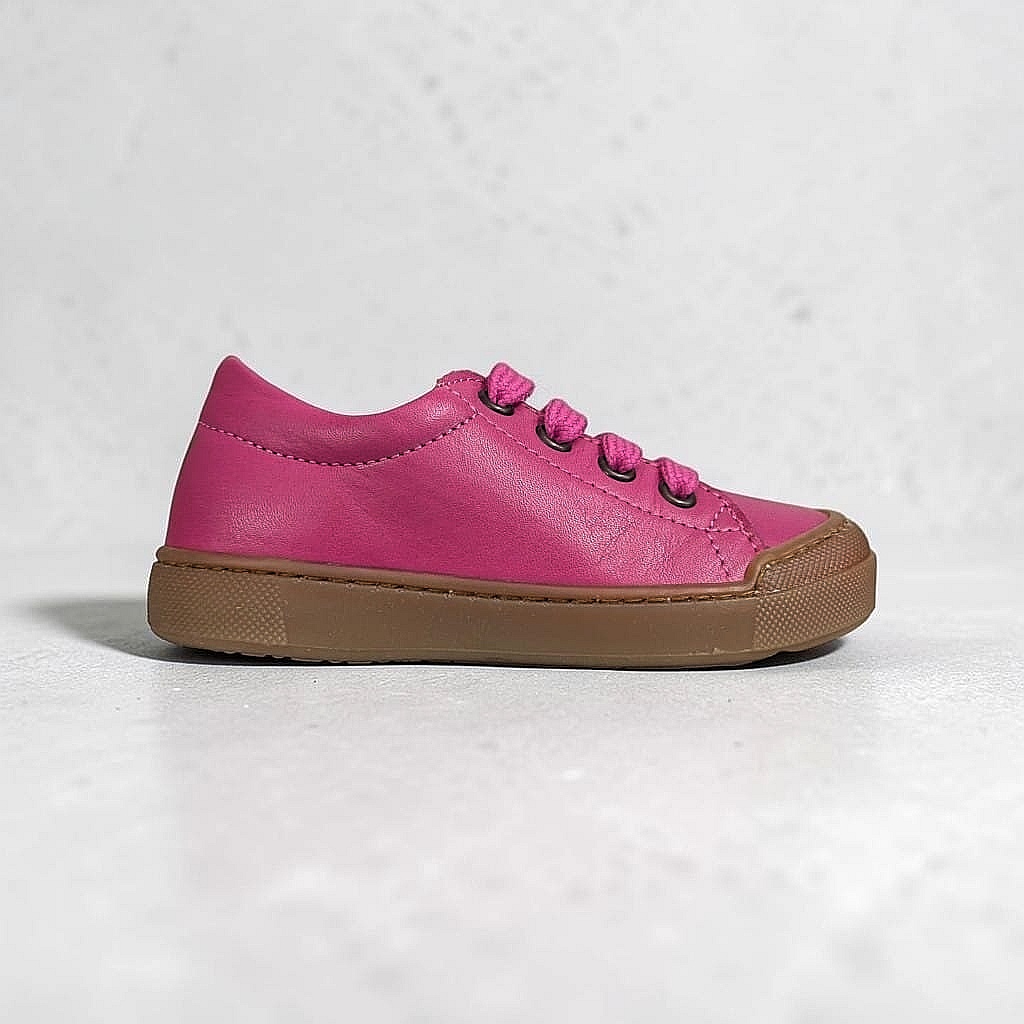 NATURINO Eindh Nappa Sneaker – Fuxia-Verde Fluo