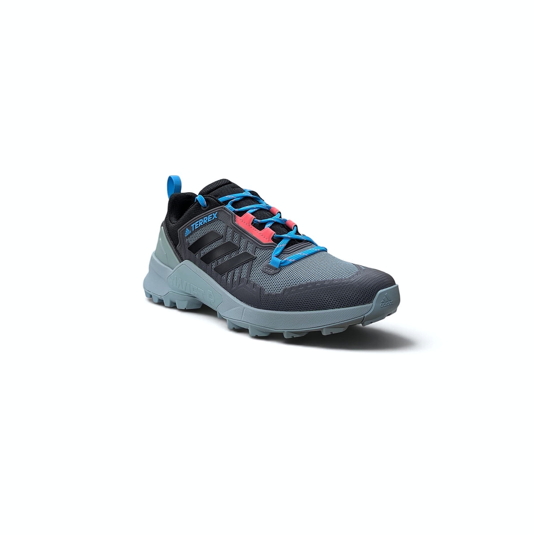 Adidas Terrex Swift R3 W Damen Wanderschuhe Grey-Core Black-Pink-Blue Akzente