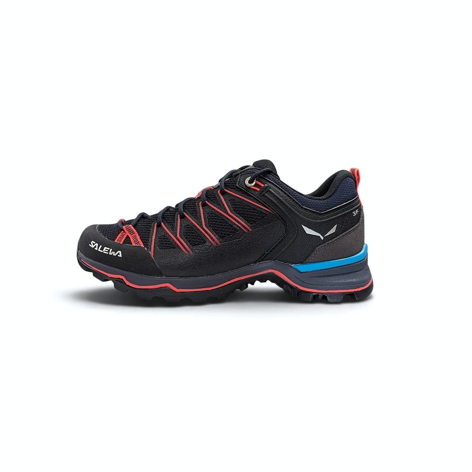 Salewa MTN Trainer Lite Damen Wanderschuh Premium Navy-Fluo Coral