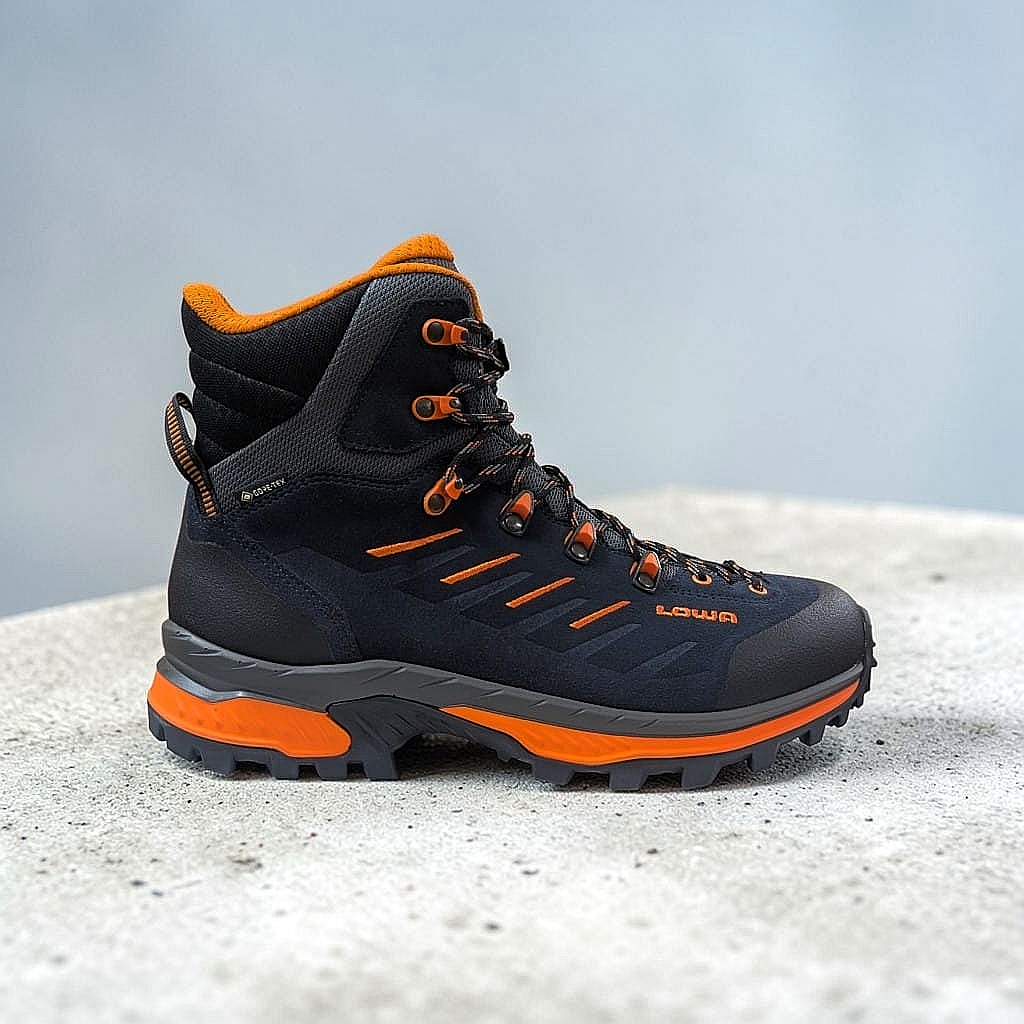 LOWA Randir GTX Mid Herren Trekkingschuh Navy - Flame