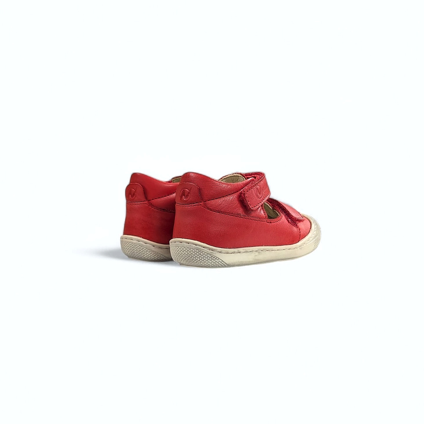 Rot Naturino Puffy Kinder Halbsandalen