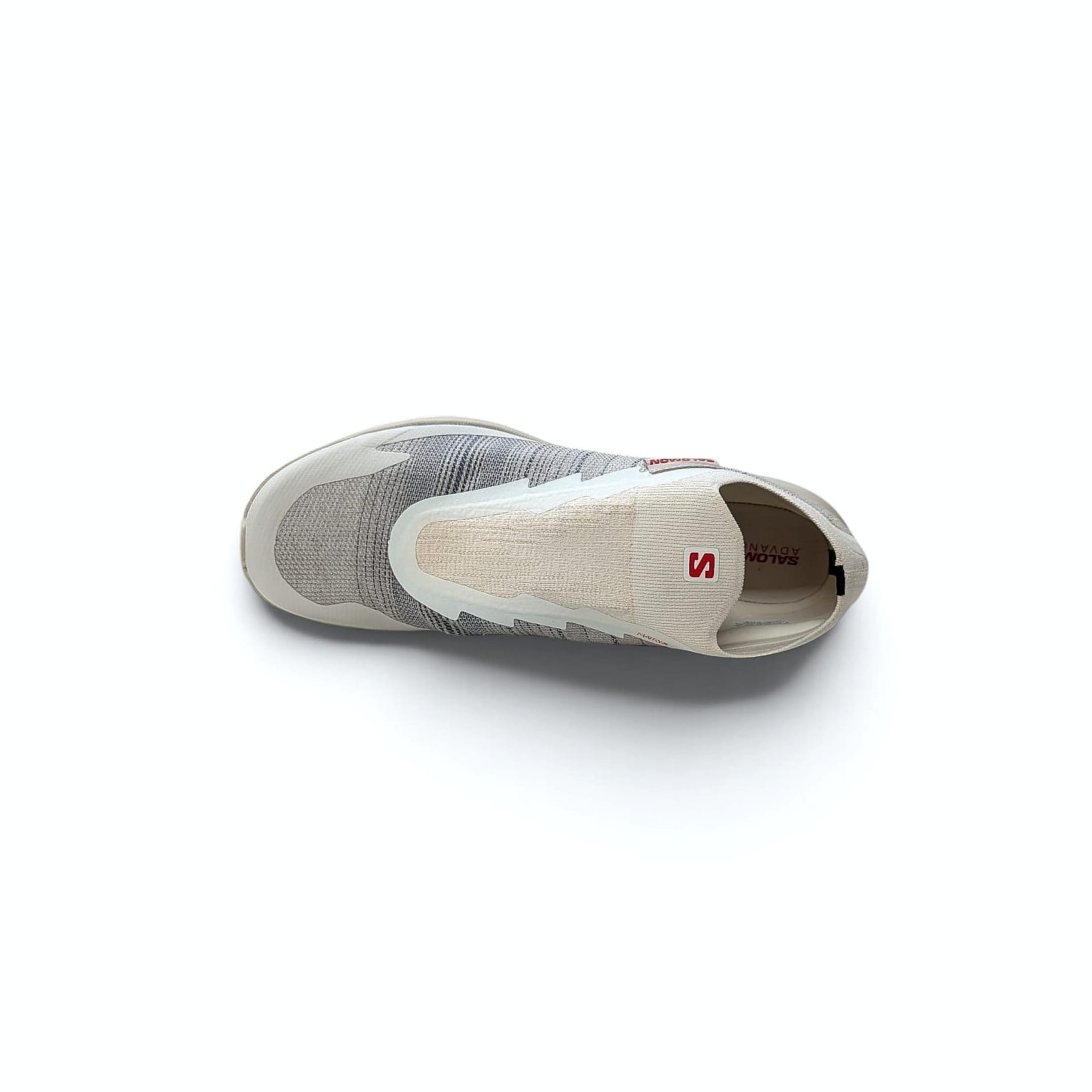 Salomon Pulsar Advanced Unisex Sneaker Vanilla Ice.Feather Gray.Fiery Red