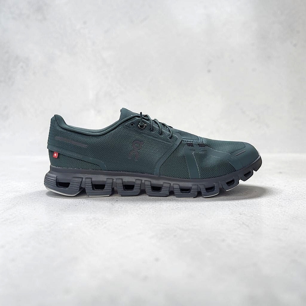 On Running Cloud 6 Herren Laufschuhe Evergreen-Glacier