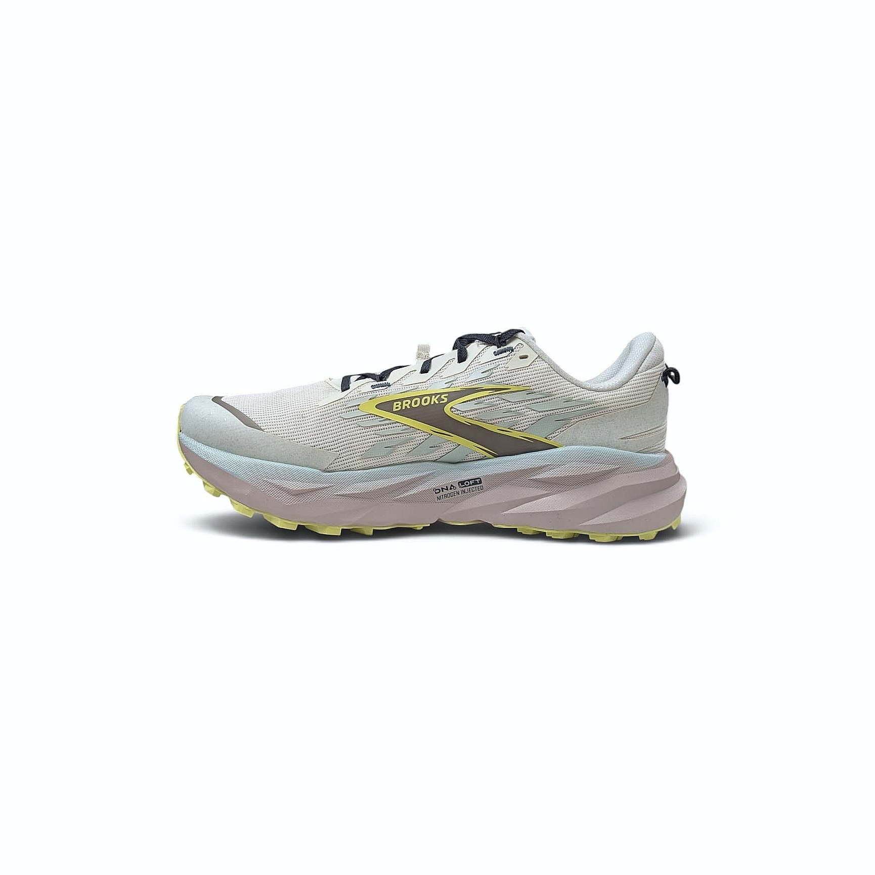 Brooks Cascadia 19 Wide-D Damen Trail-Laufschuh - Coconut -Misty Blue - Ebony