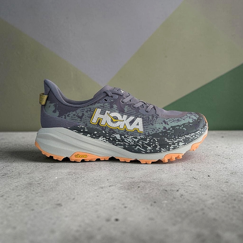 HOKA Speedgoat 6 Damen Trailrunningschuh - Grey Skies-Cosmic Grey