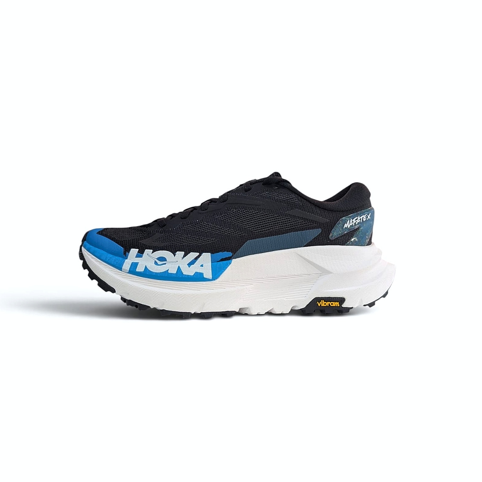 HOKA Mafate X Damen Trailrunningschuh - Black - Skyward Blue