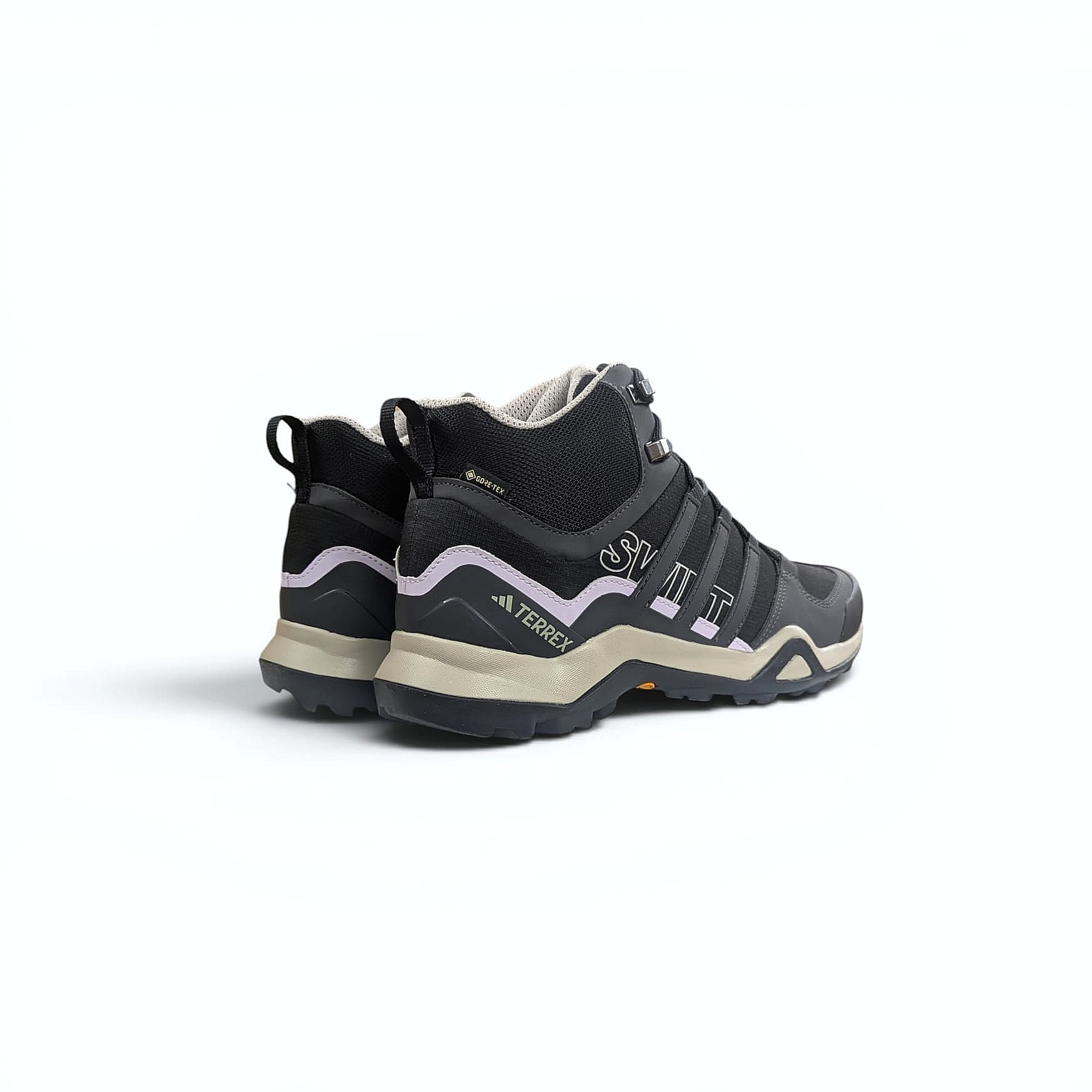 Black Adidas Terrex Swift R2 MID GTX Damen Wanderschuhe