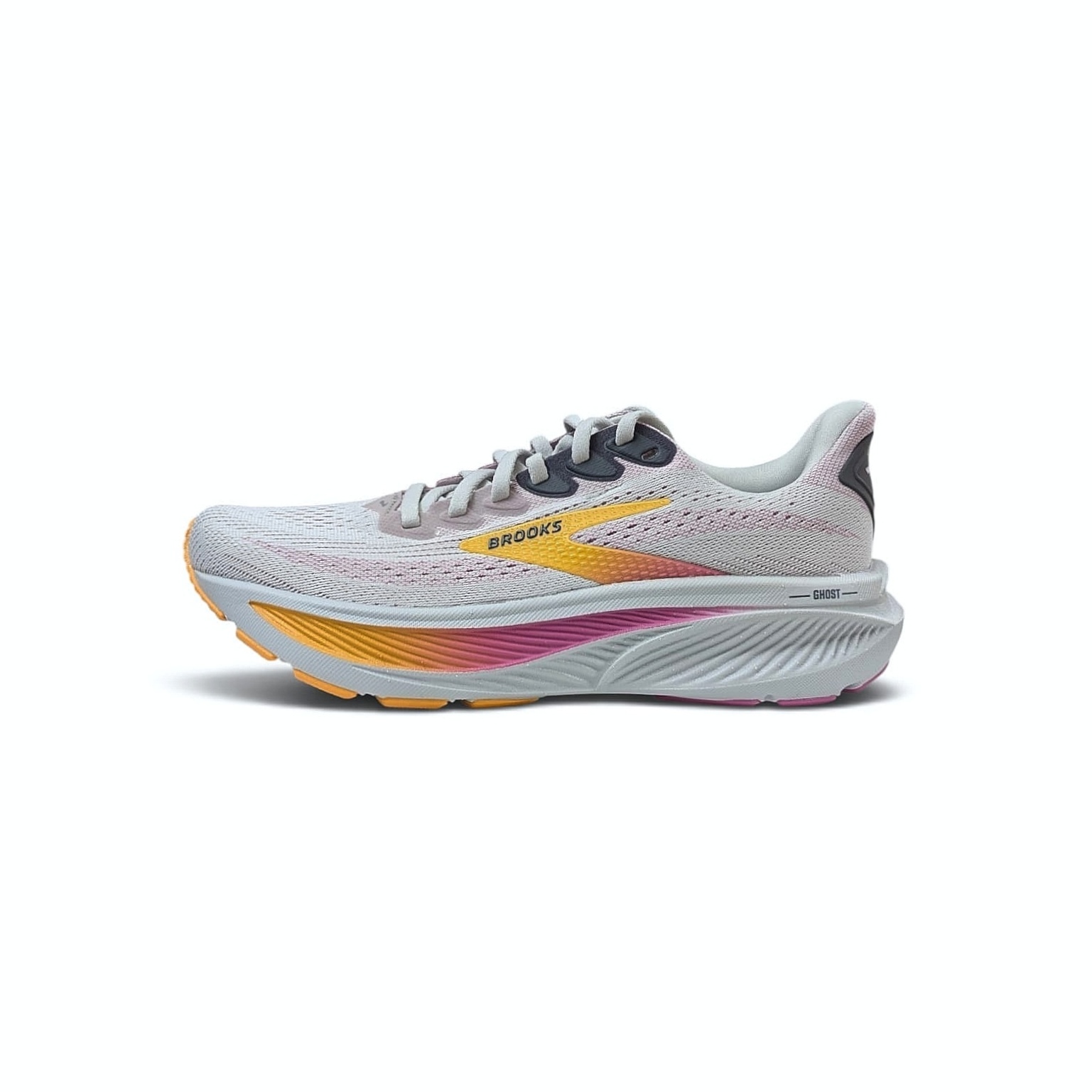 Brooks Ghost 17 Damen Laufschuh -Oyster-Apricot-Pink