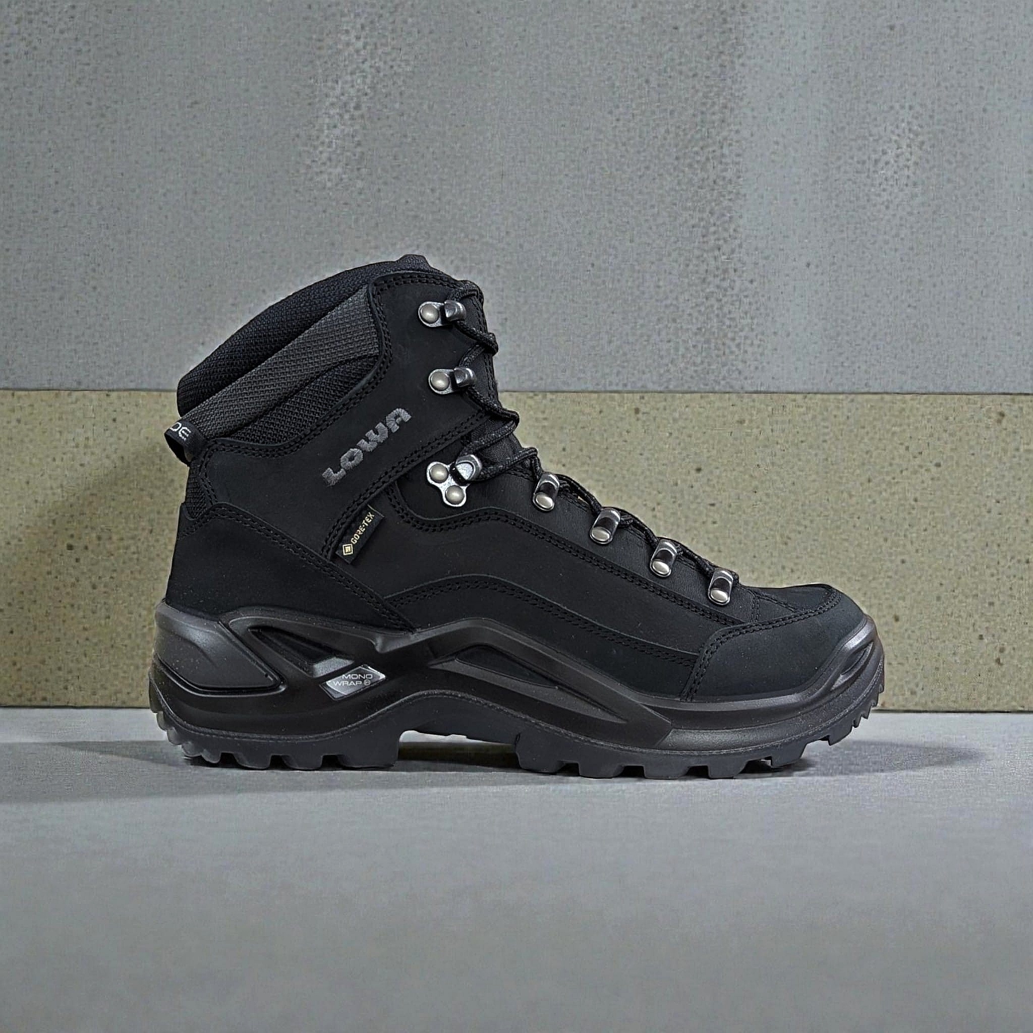 deep Black Herren Wanderschuhe Lowa Renegade Gtx Mid