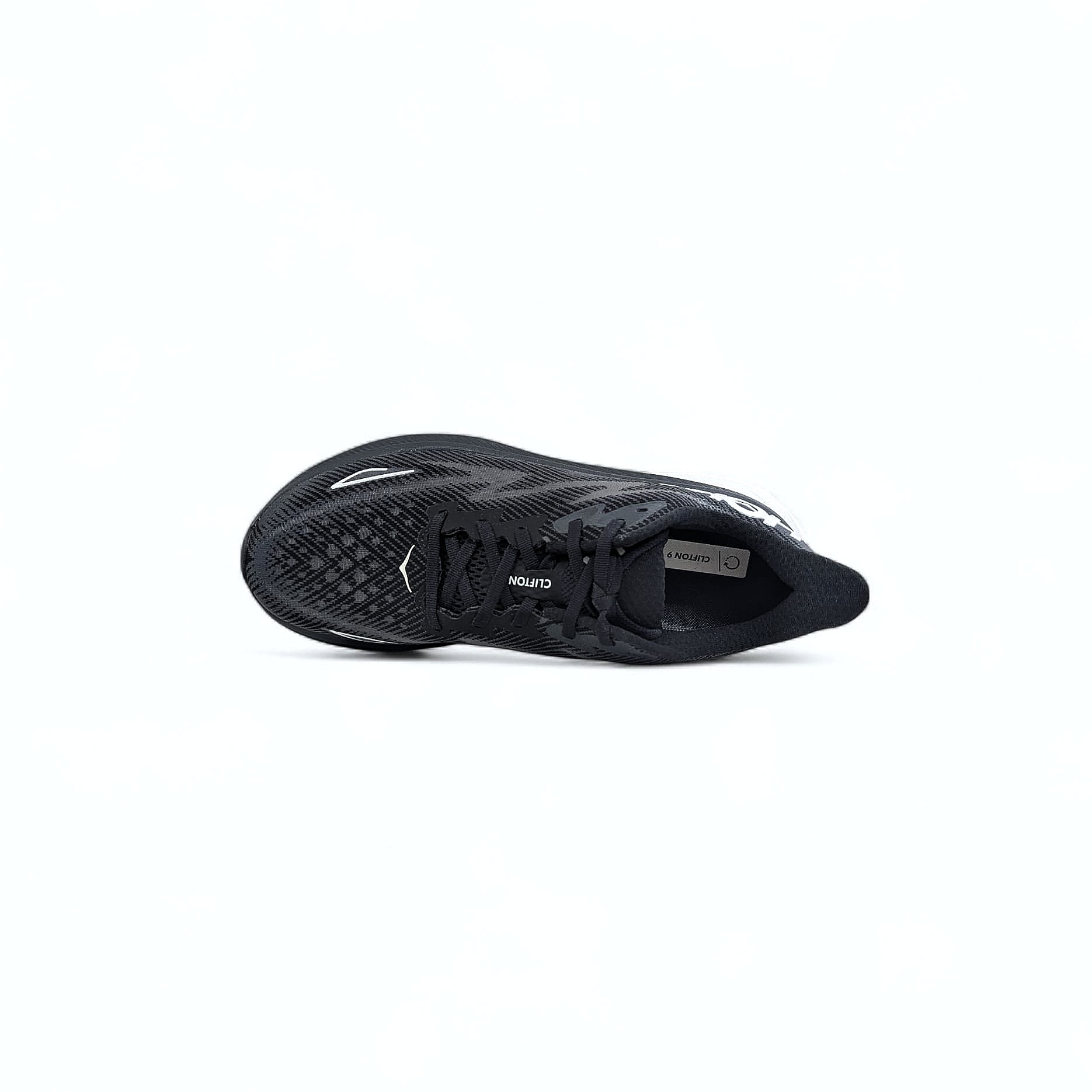 Black Hoka W Clifton 9 Wide Damen Laufschuhe