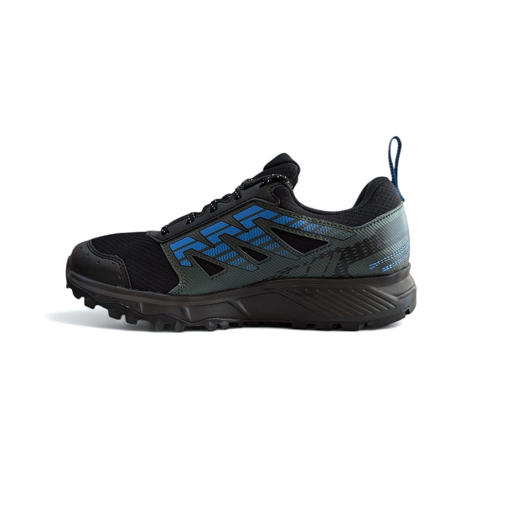 Salomon Wander Gtx Herren Wanderschuhe Black . Darkest Spruce. Ibiza Blue