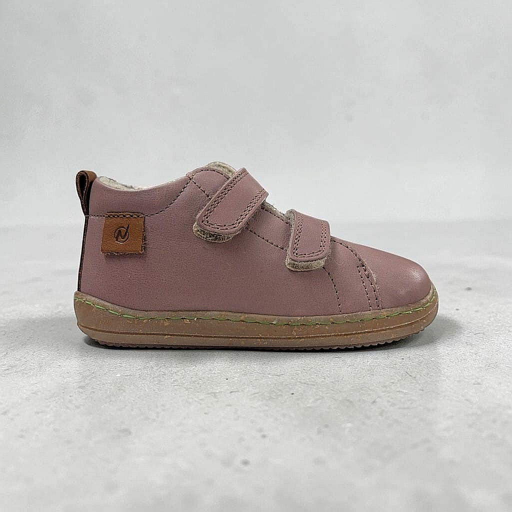 Naturino Vento VL Nappa Spaz Kinder Lauflernschuh Rosa Antico-Cognac