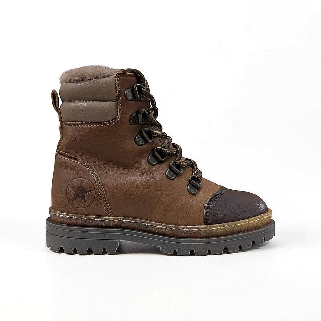 Bisgaard Gert Kinder Schnürstiefel – Brandy