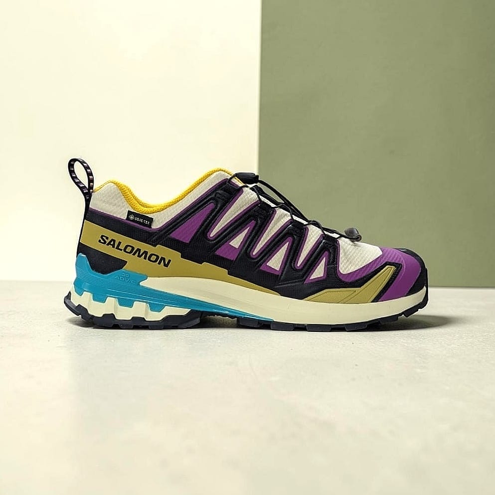 Salomon XA PRO 3D V9 GTX Herren Trailrunning-Schuh Transparent Yellow-Black-Waterfall