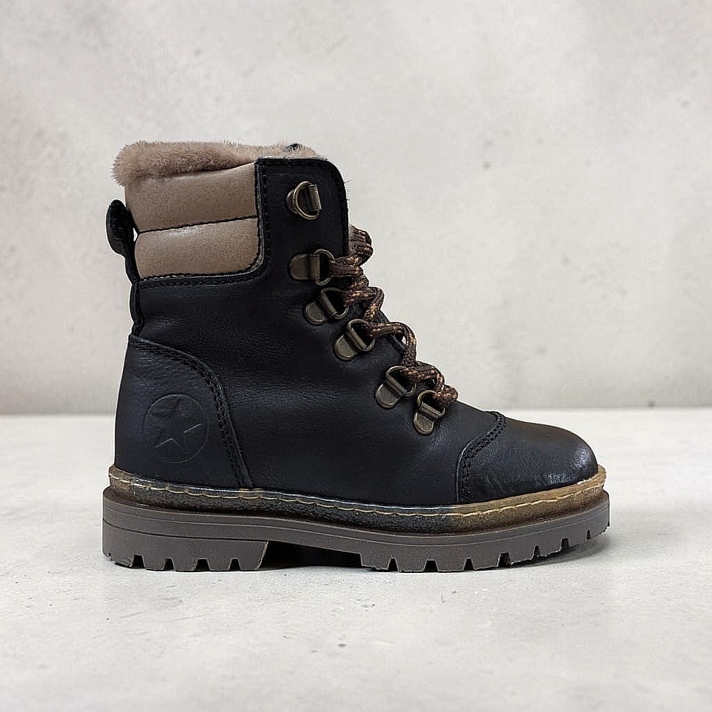Bisgaard Gert Kinder Schnürstiefel – Black