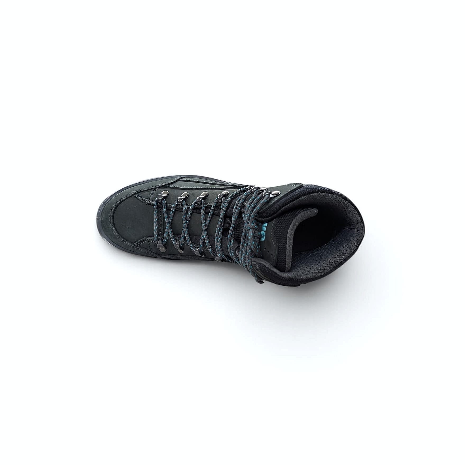 LOWA Renegade GTX Mid Ws Damen Wanderschuh Asphalt-Türkis