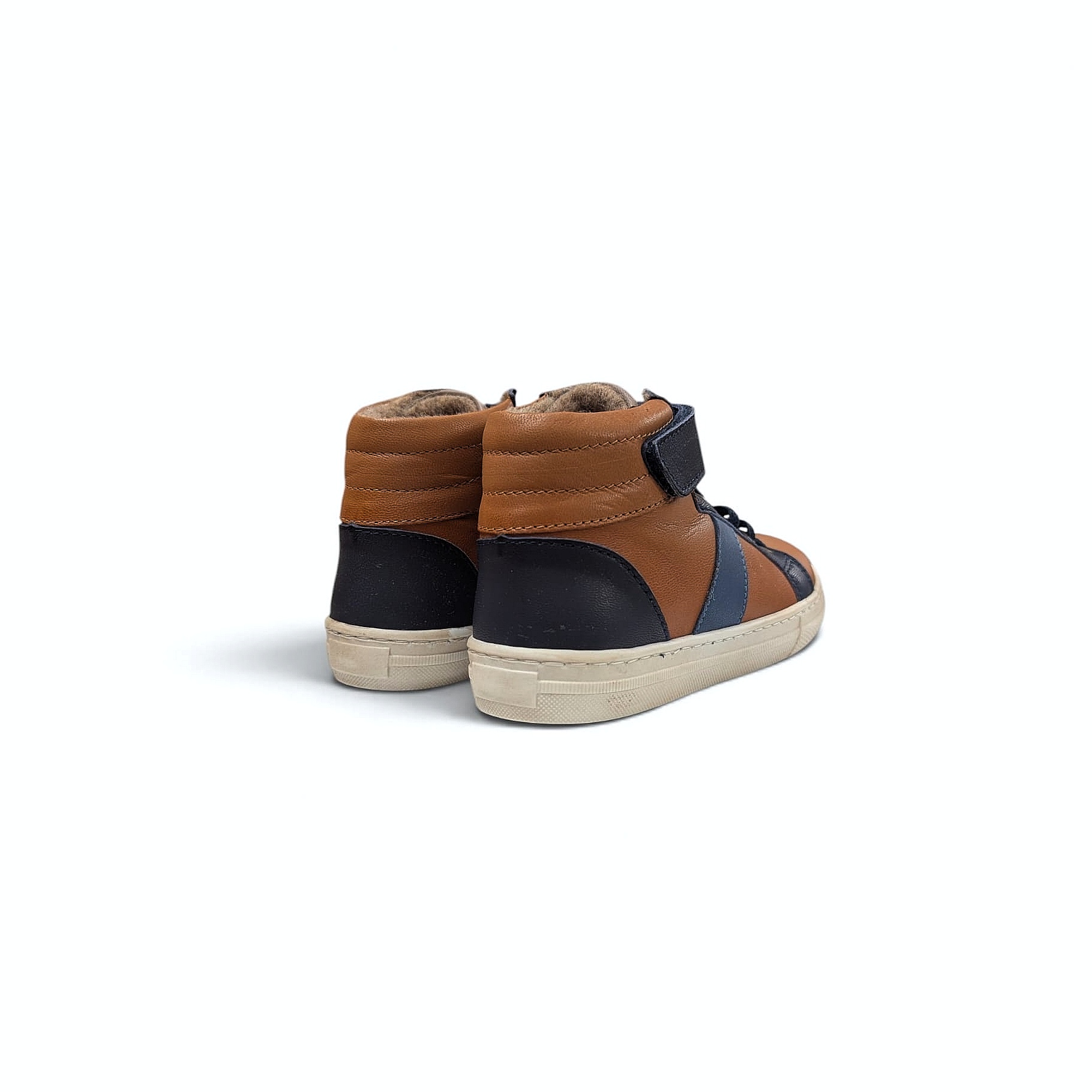 Bisgaard Hari Kinder Winter Sneaker aus Leder – Cognac