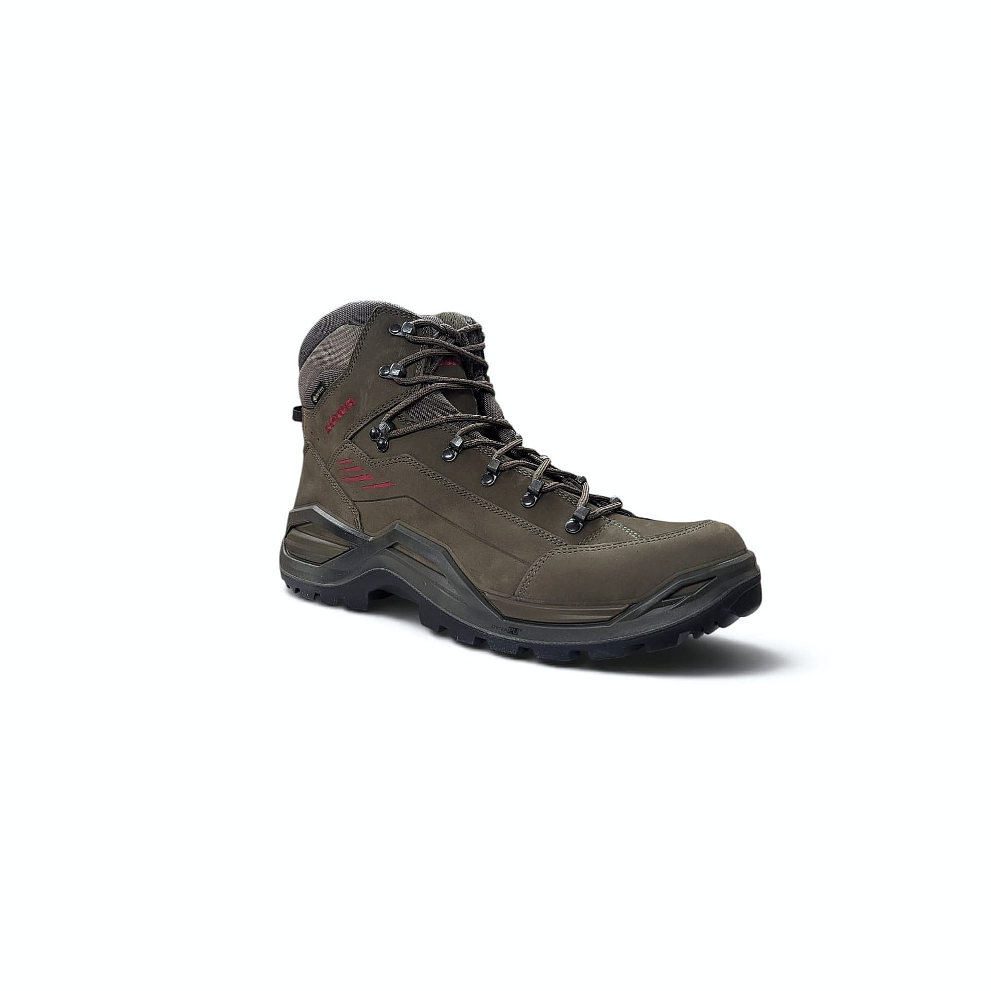LOWA Renegade EVO GTX Mid Herren Wanderschuh Stein-Rothholz
