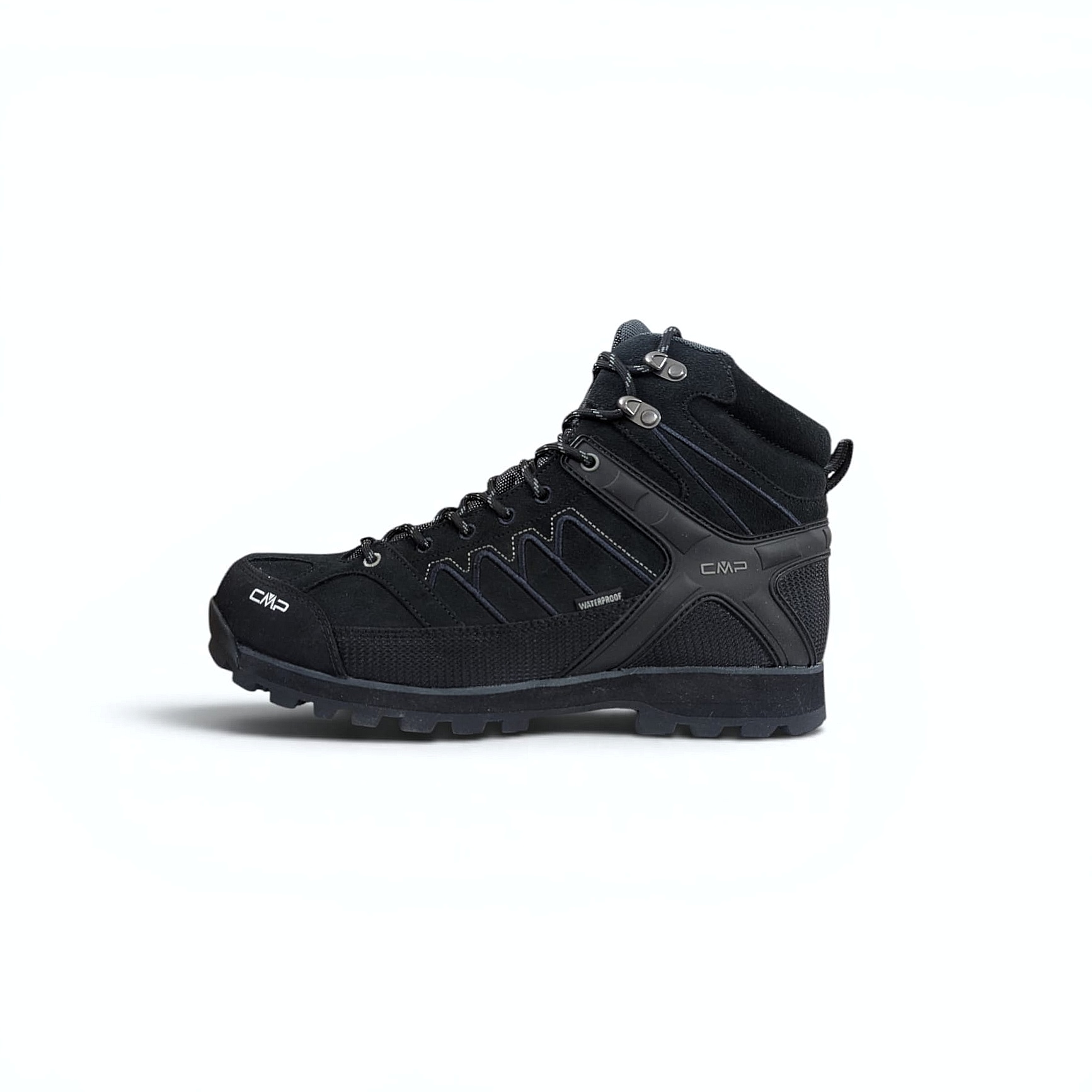 Black CMP Moon Mid WP Herren Trekkingschuhe