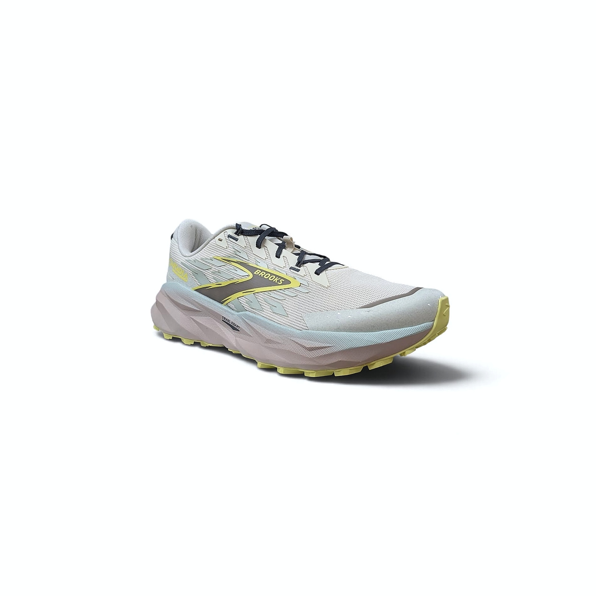 Brooks Cascadia 19 Wide-D Damen Trail-Laufschuh - Coconut -Misty Blue - Ebony